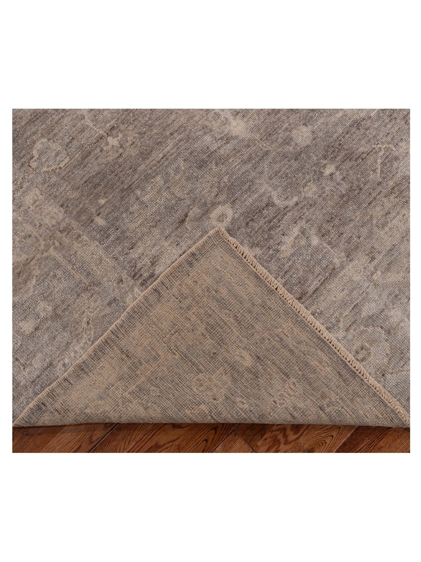 Angora Oushak 153969 Gray Gray 8.2x9.7 Hand Knotted Rug