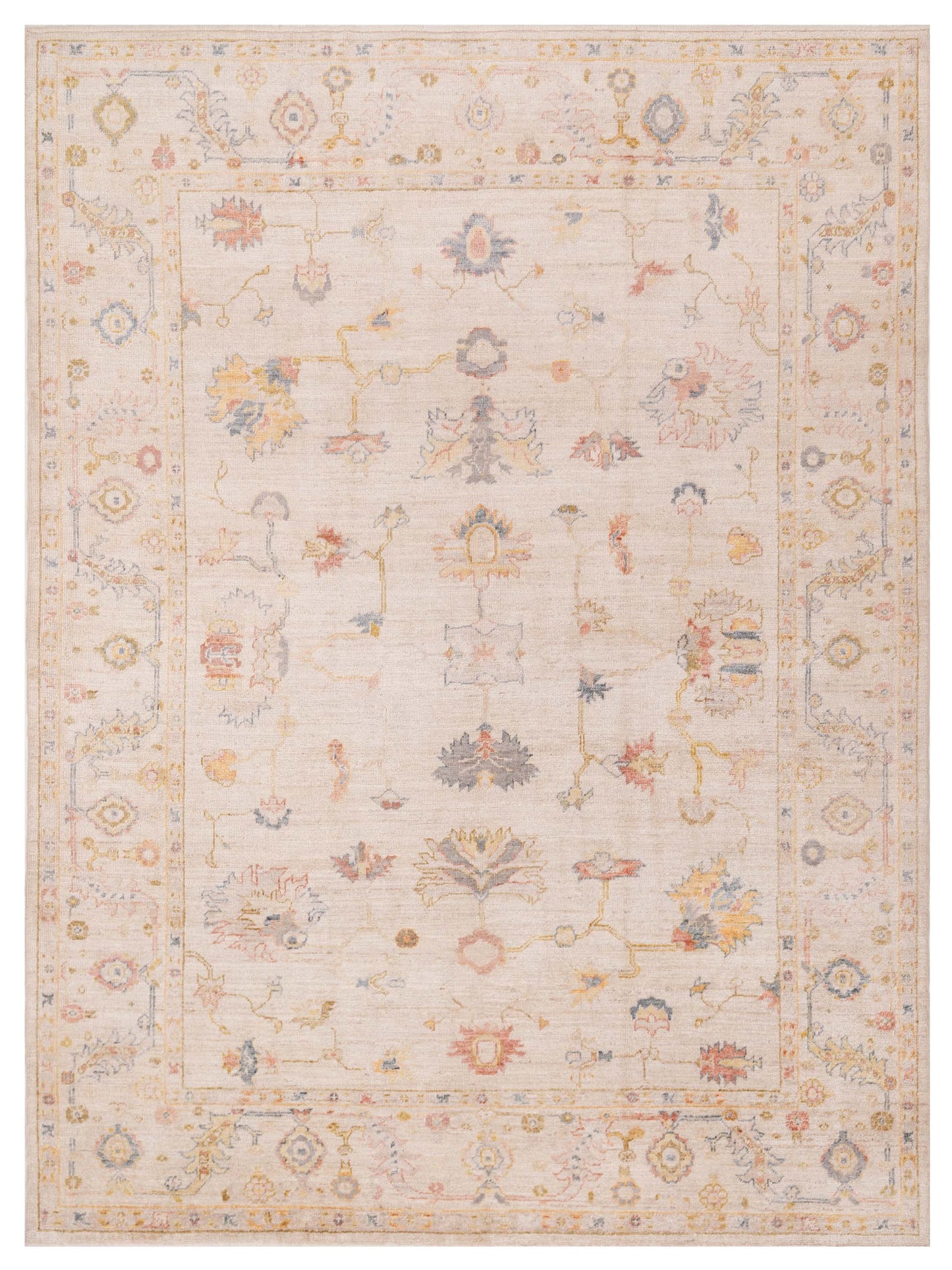 Anadol Angora Oushak Ivory Ivory Traditional
