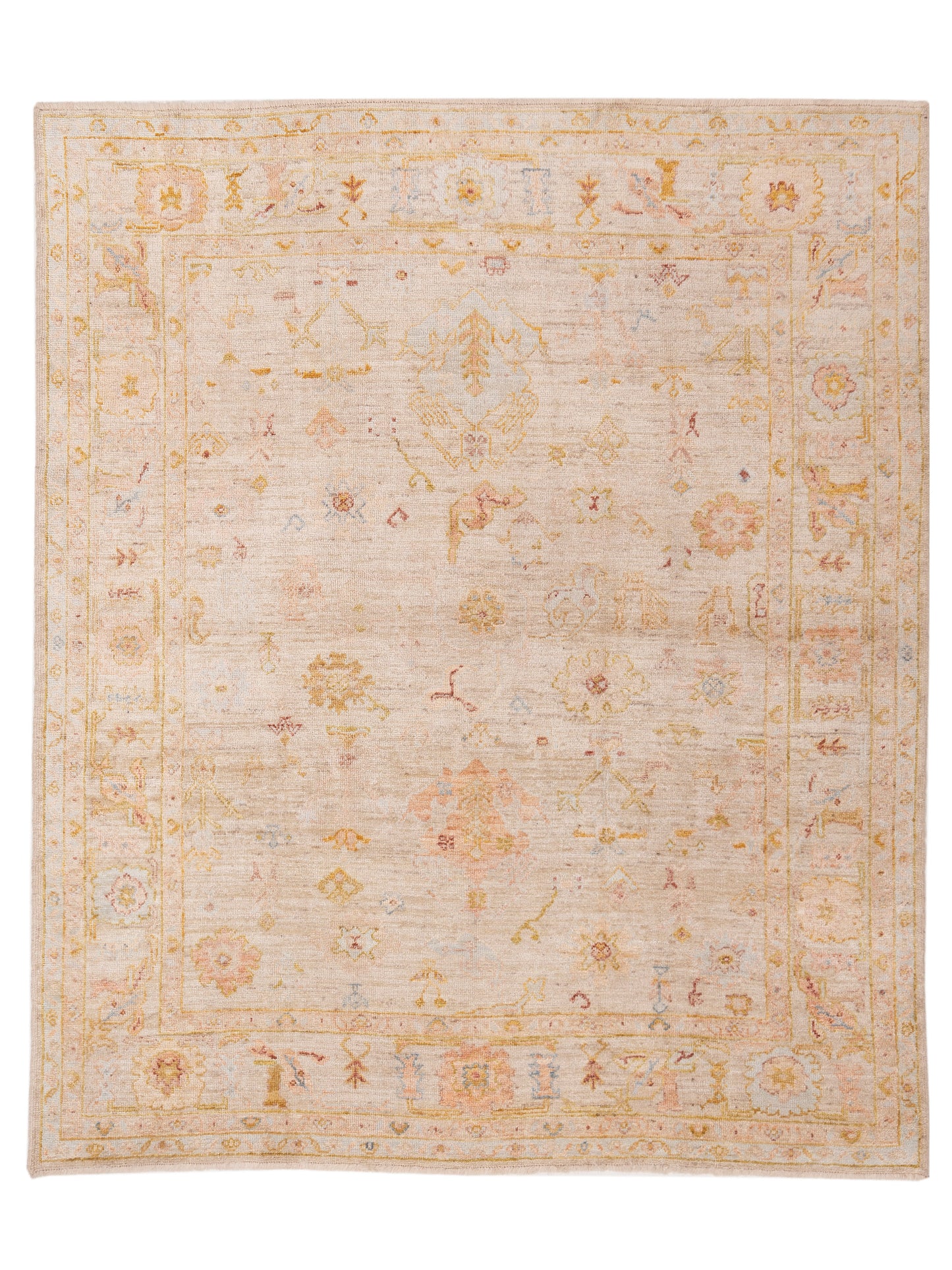 Anadol Angora Oushak Beige Beige Traditional