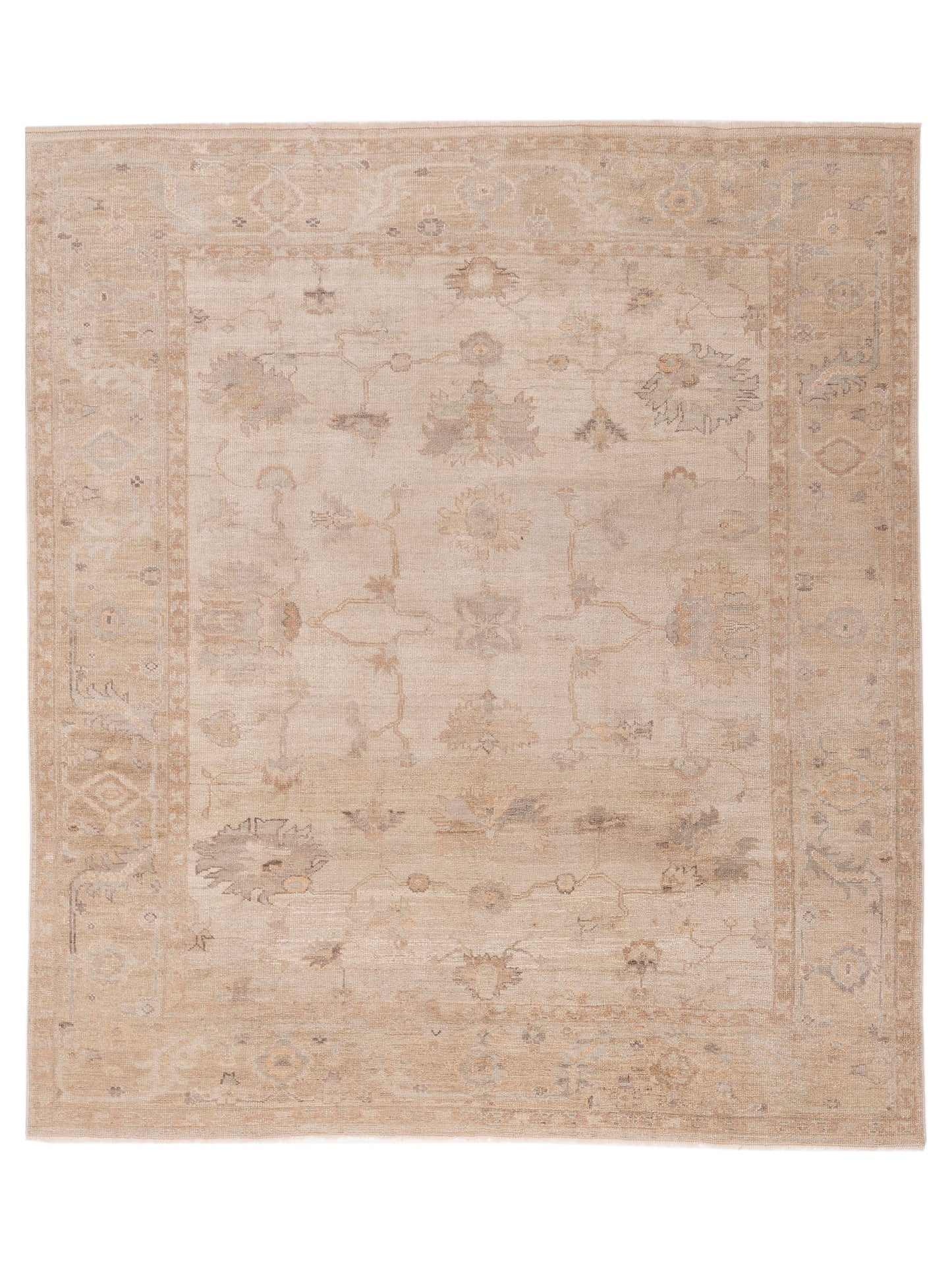 Anadol Angora Oushak Beige Brown Traditional