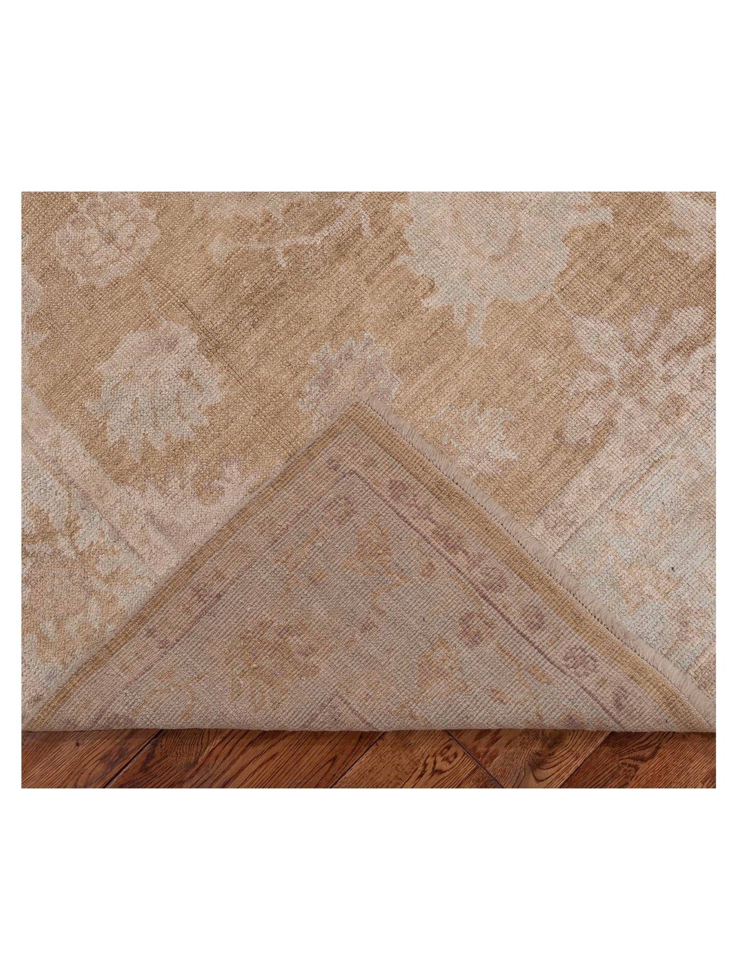 Angora Oushak 153982 Beige Silver 6.2x9.9 Hand Knotted Rug