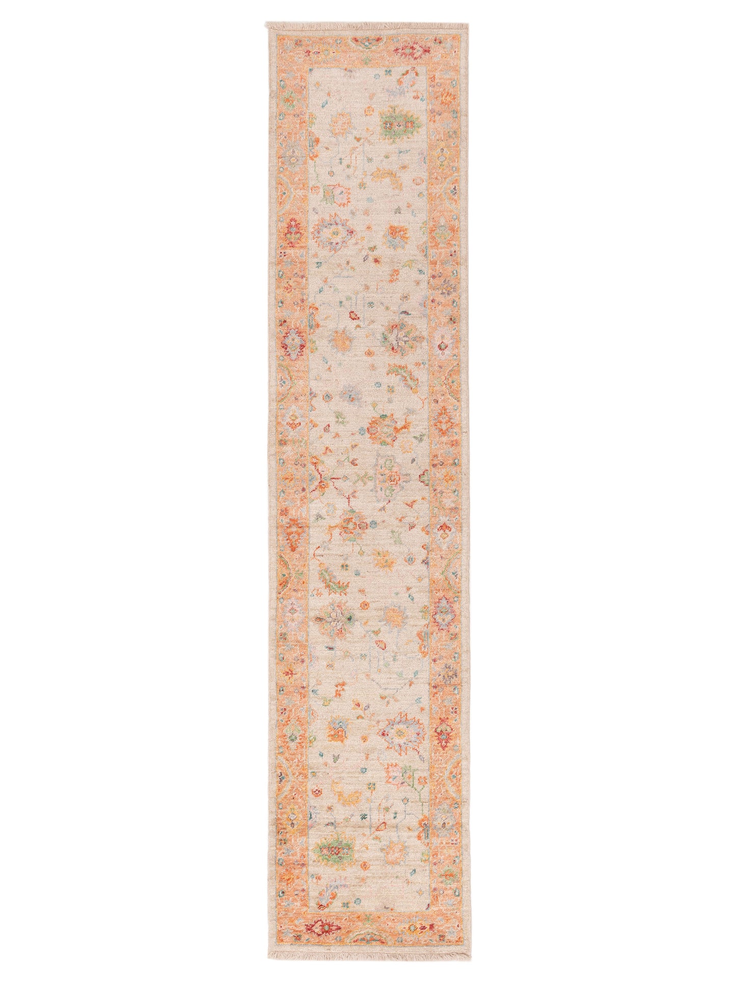 Anadol Angora Oushak Beige Orange Traditional