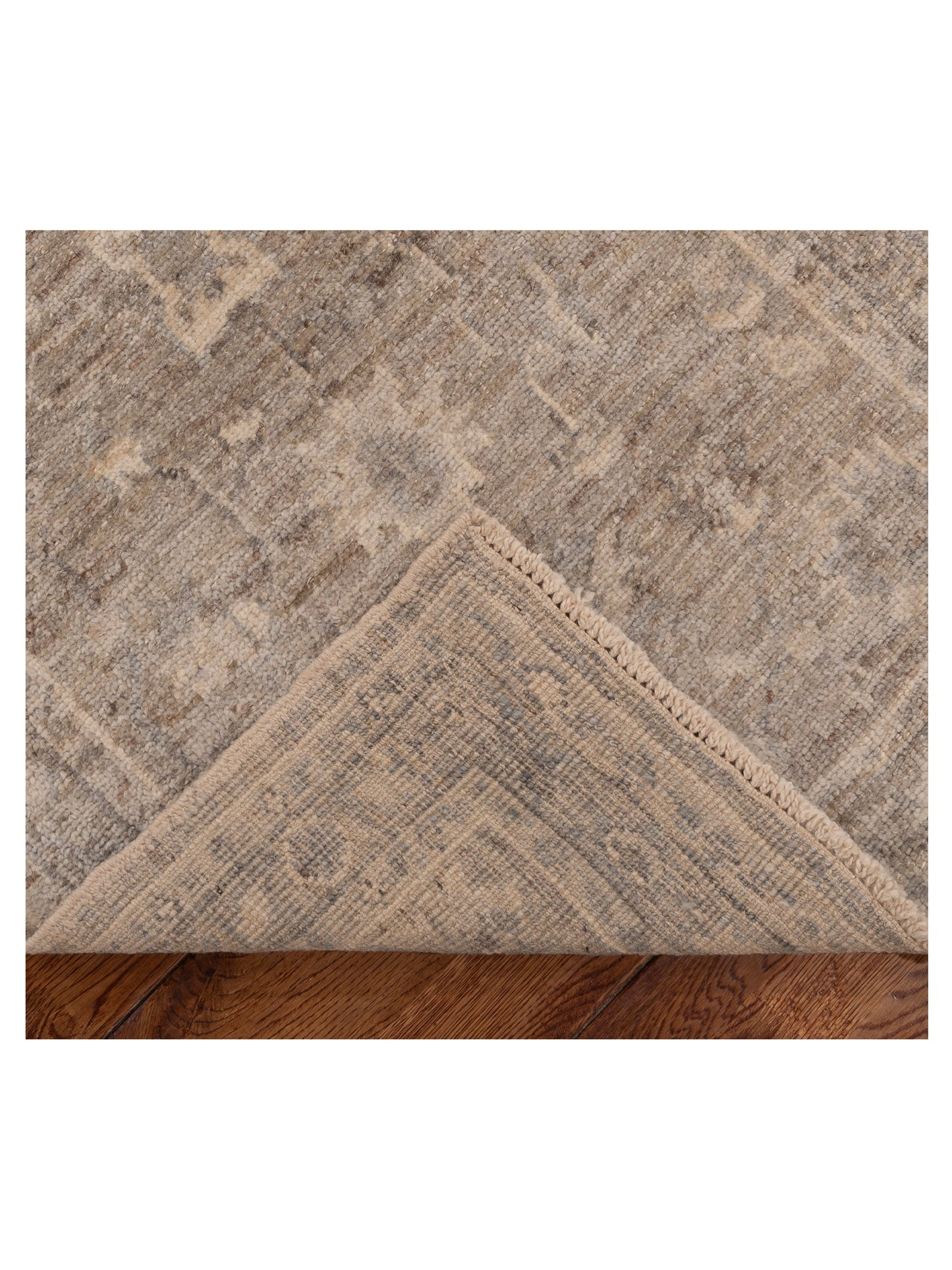 Angora Oushak 153991 Gray Gray 2.7x9.2 Hand Knotted Rug