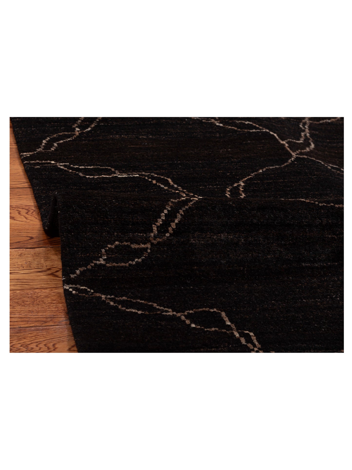 Tibetino 153999 Black Black 7.10x10.4 Hand Knotted Rug