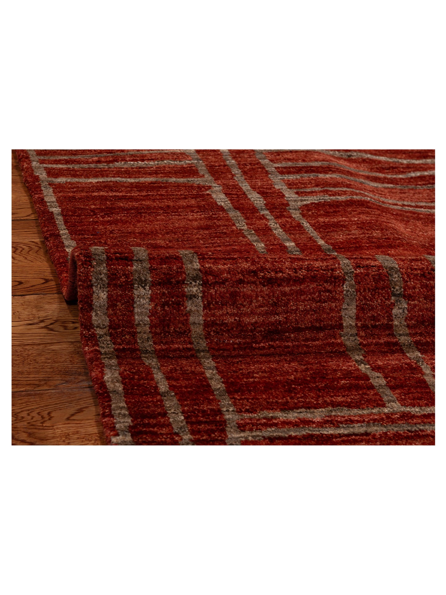 Tibetino 154001 Red Ivory 5.6x8.1 Hand Knotted Rug