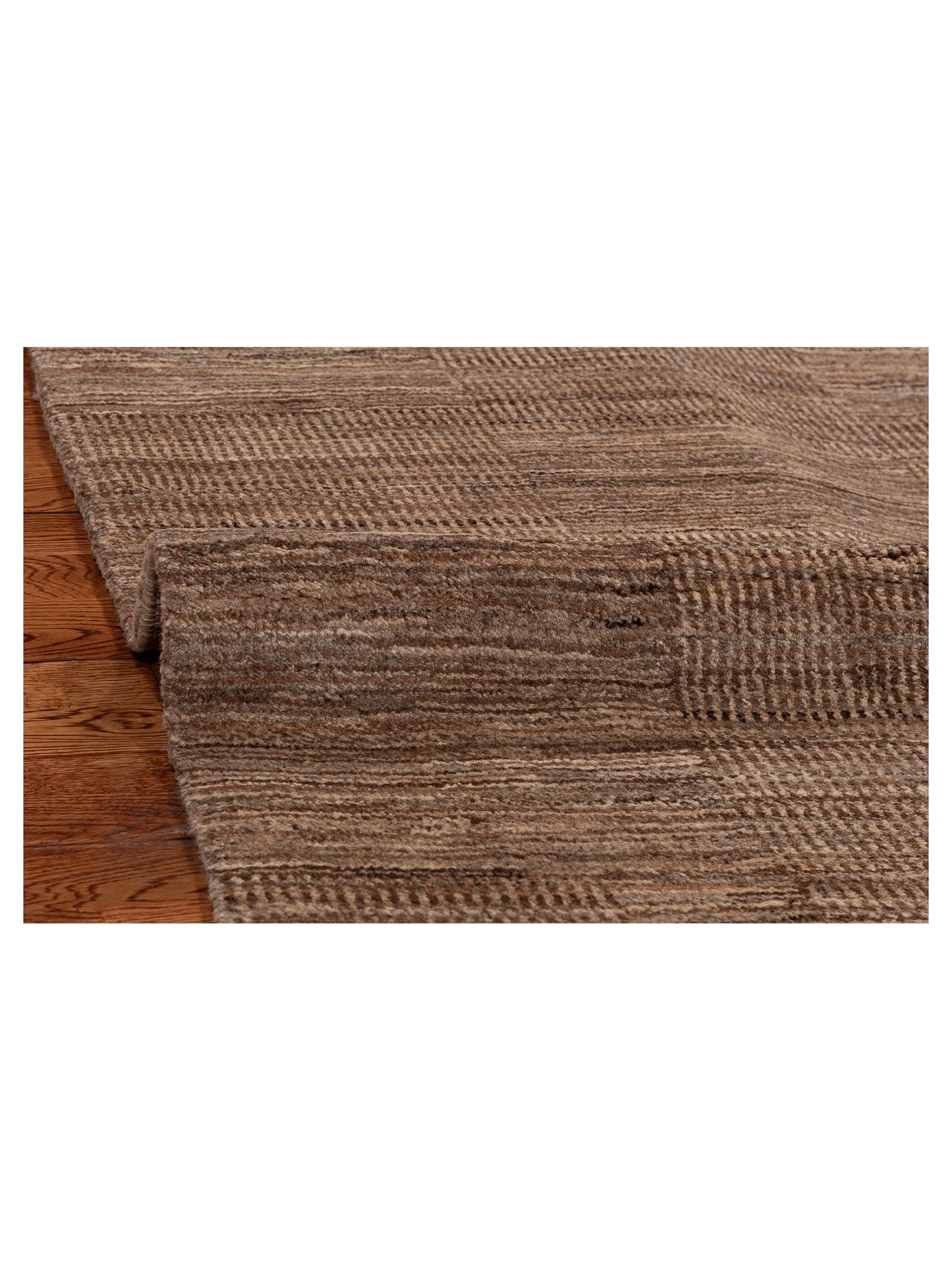 Tibetino 154009 Brown Brown 5.10x8.11 Hand Knotted Rug
