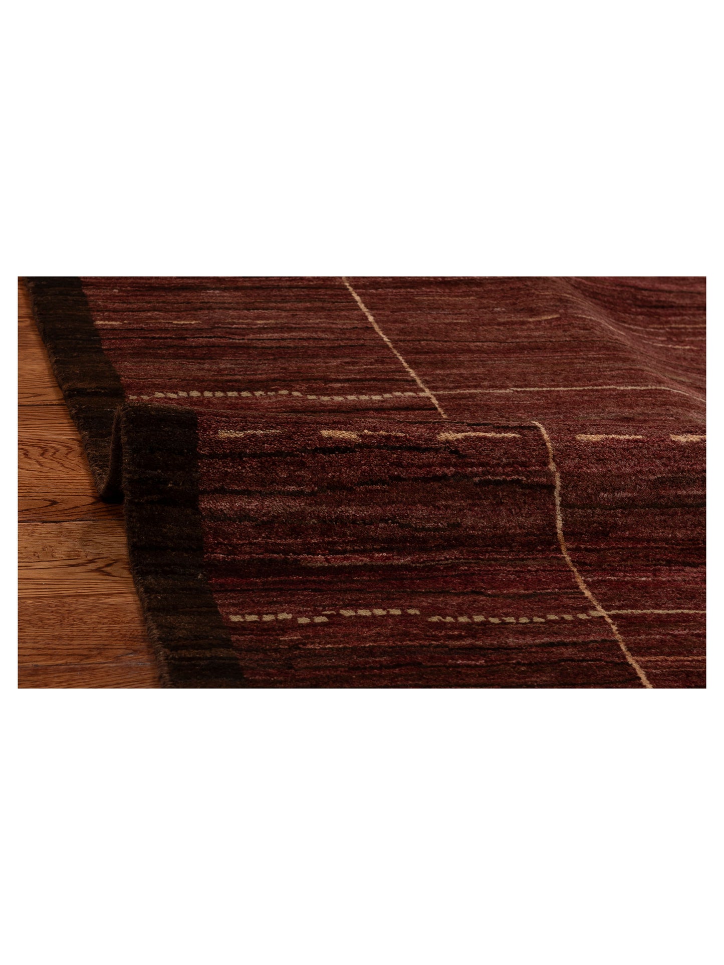 Tibetino 154012 Brown Brown 5.9x7.10 Hand Knotted Rug