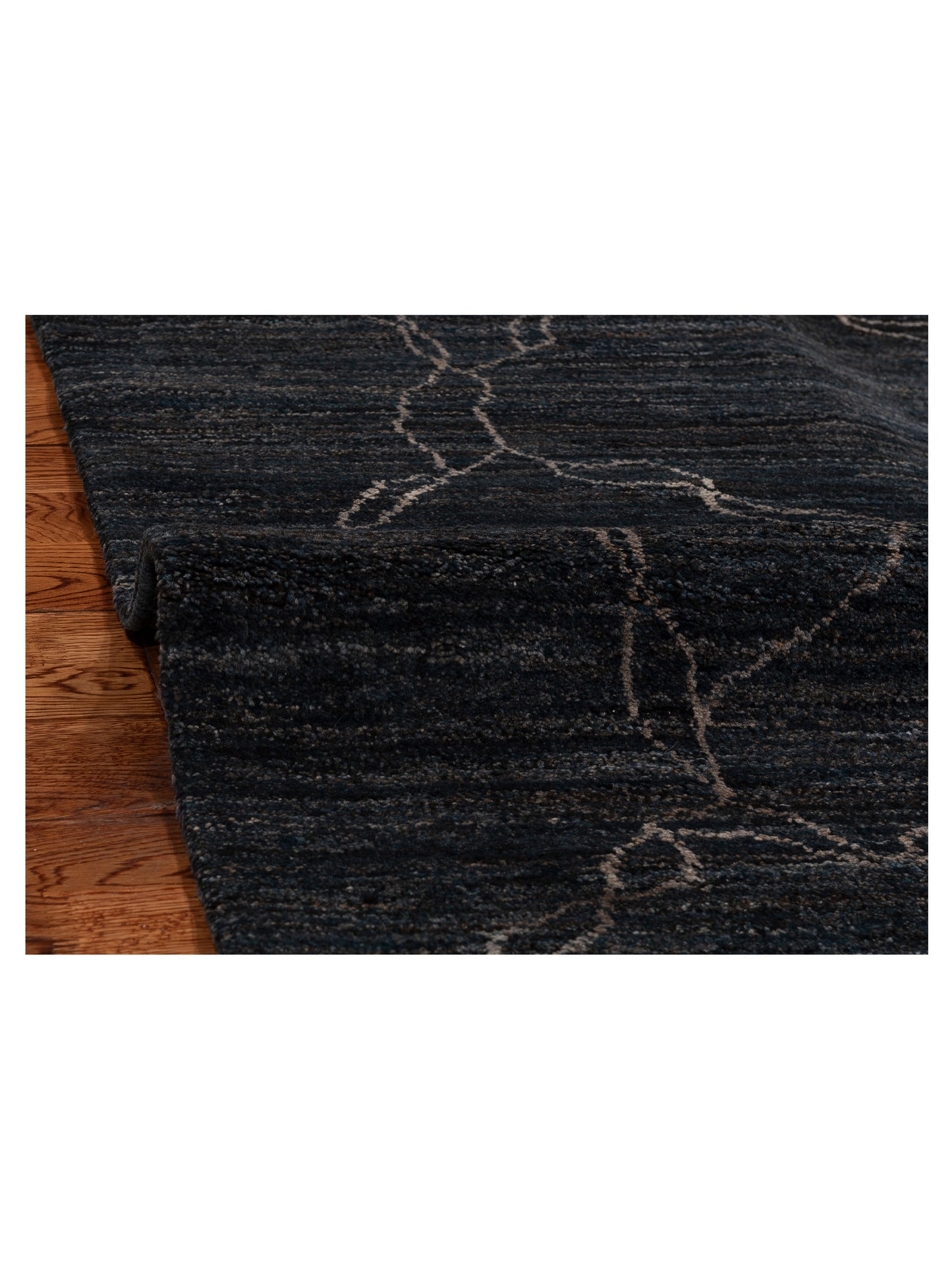 Tibetino 154031 Blue Charcoal 4x6.1 Hand Knotted Rug