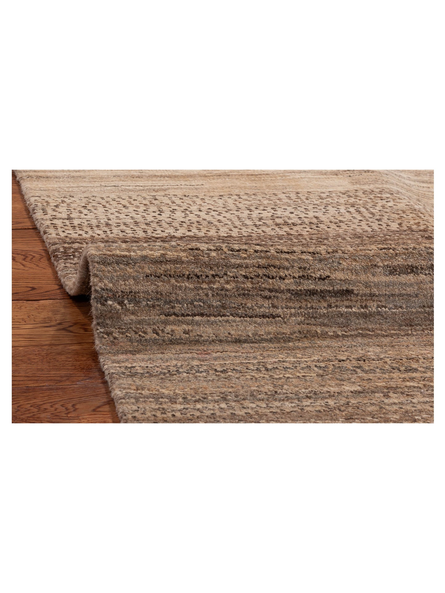Tibetino 154034 Brown Brown 3x5.2 Hand Knotted Rug