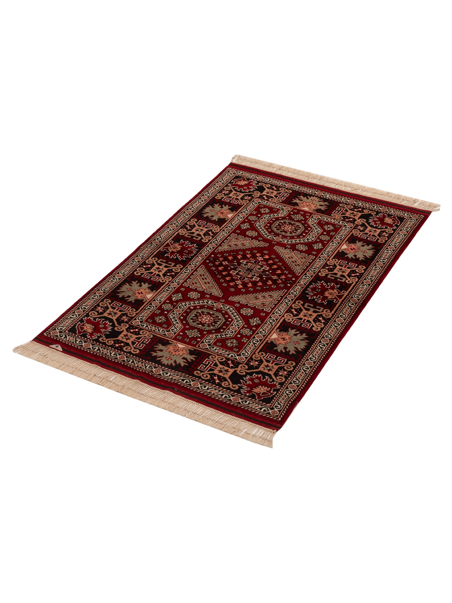 Turkish Shirwan 154036 Red Black 3.10x5.6 Hand Knotted Rug