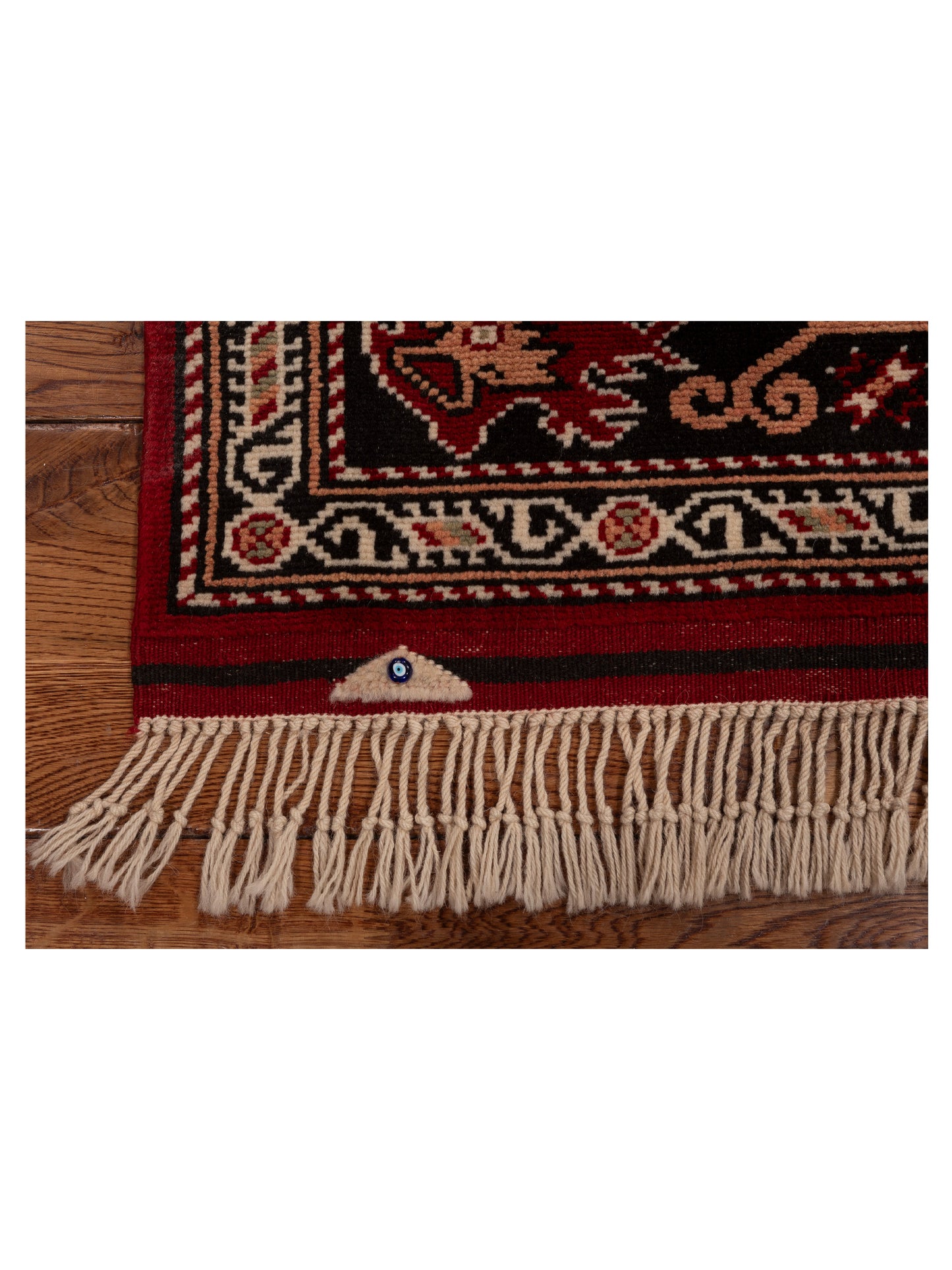 Turkish Shirwan 154036 Red Black 3.10x5.6 Hand Knotted Rug