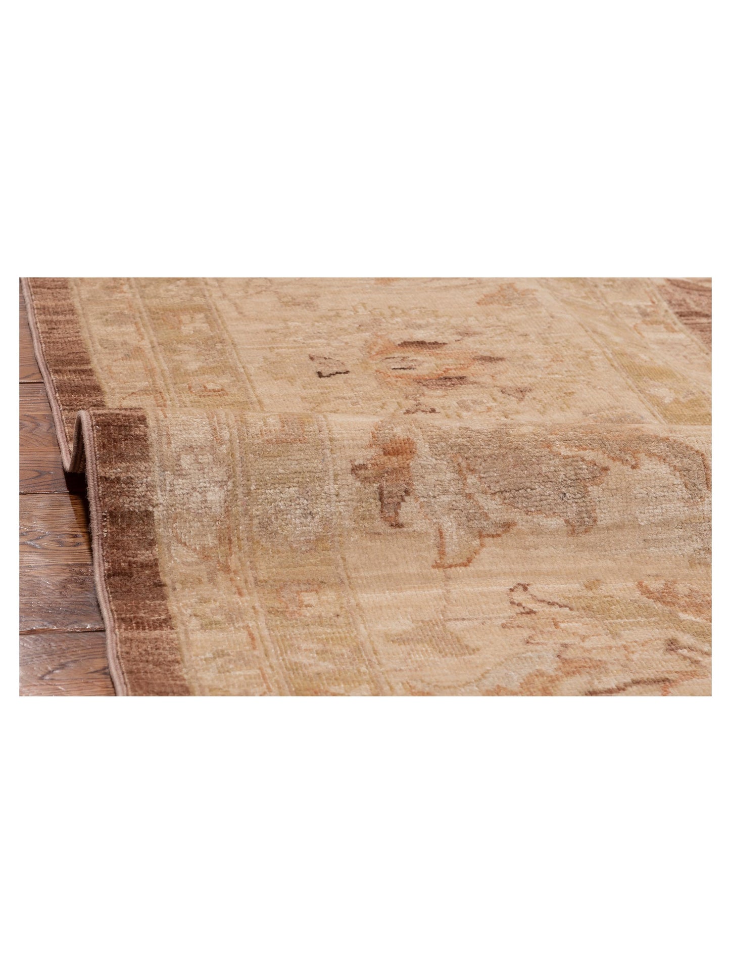 Sultan 154040 Brown Ivory 9.8x13.5 Hand Knotted Rug