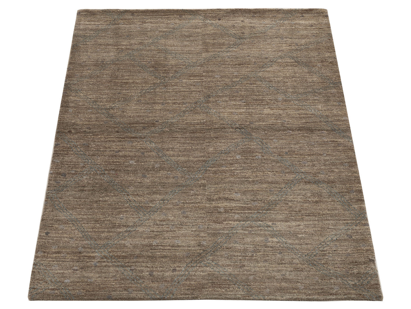 Tibetino 154043 Brown Brown 4.1x6.2 Hand Knotted Rug