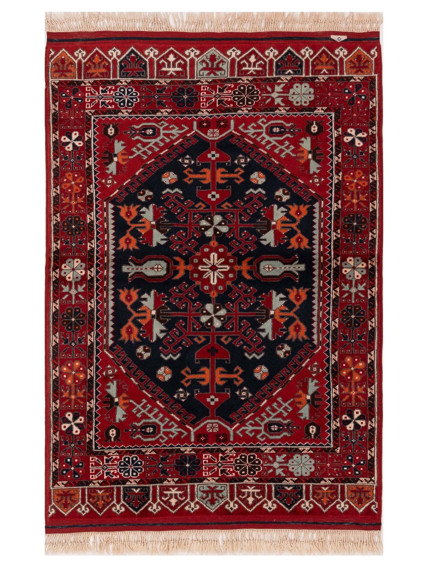 Pasha Turkish Shirwan Black Red Transitional