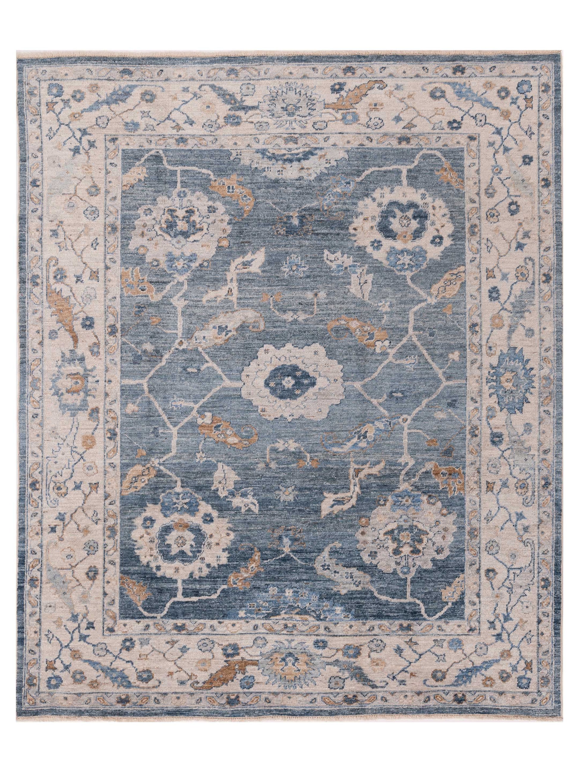 Anadol Angora Oushak  Blue Ivory Traditional