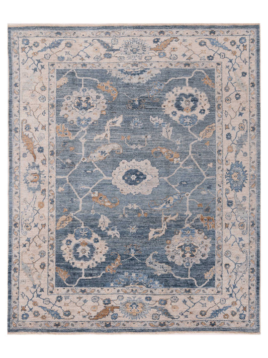 Anadol Angora Oushak  Blue Ivory Traditional