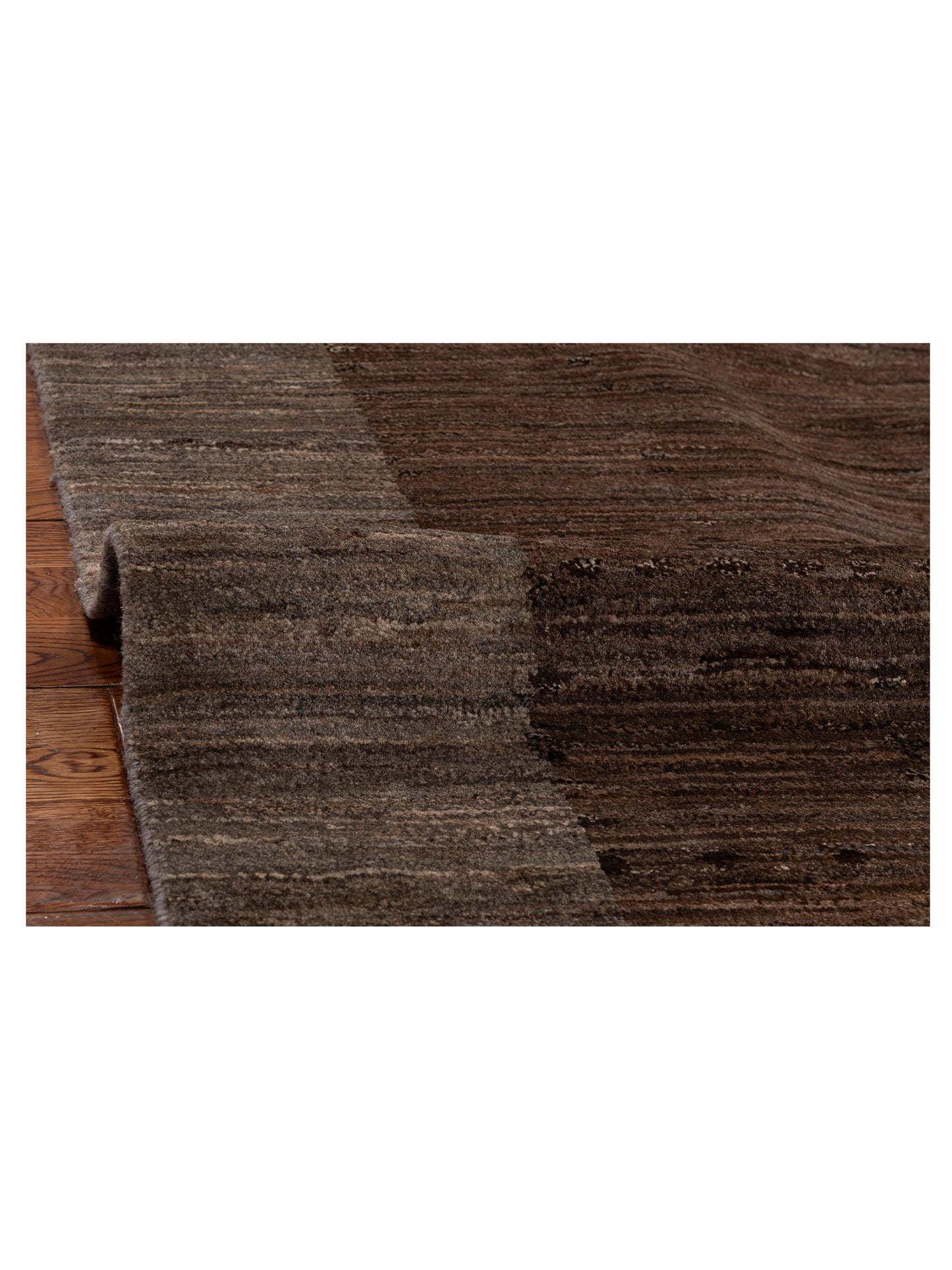 Tibetino 154075 Brown Silver 8.10x12.3 Hand Knotted Rug