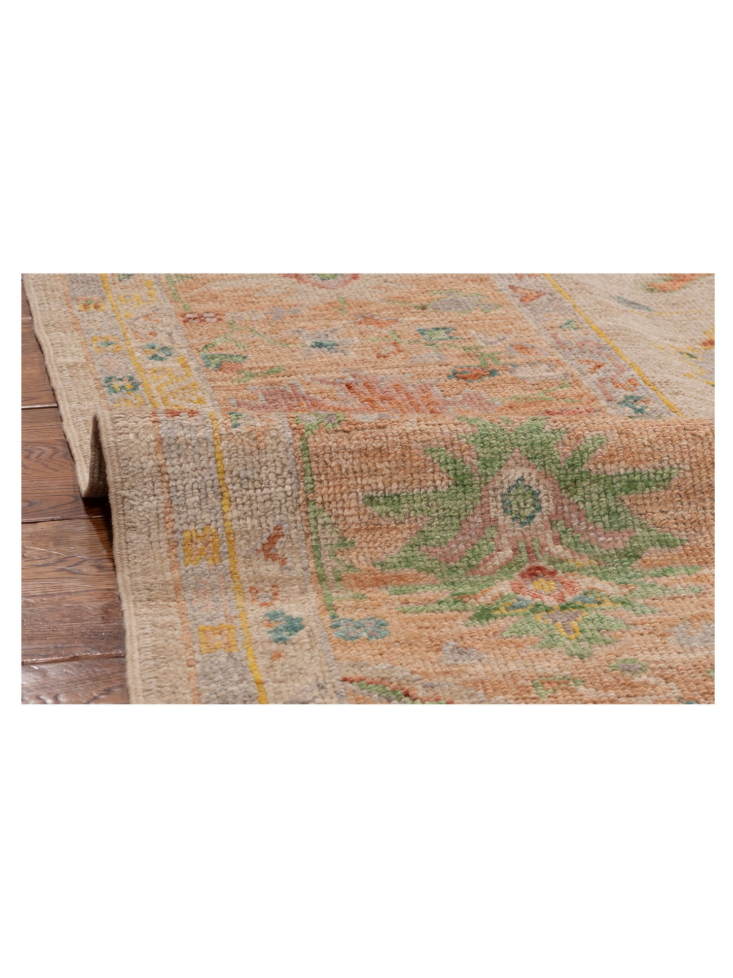 Angora Oushak 154078 Beige Salmon 9x11.7 Hand Knotted Rug