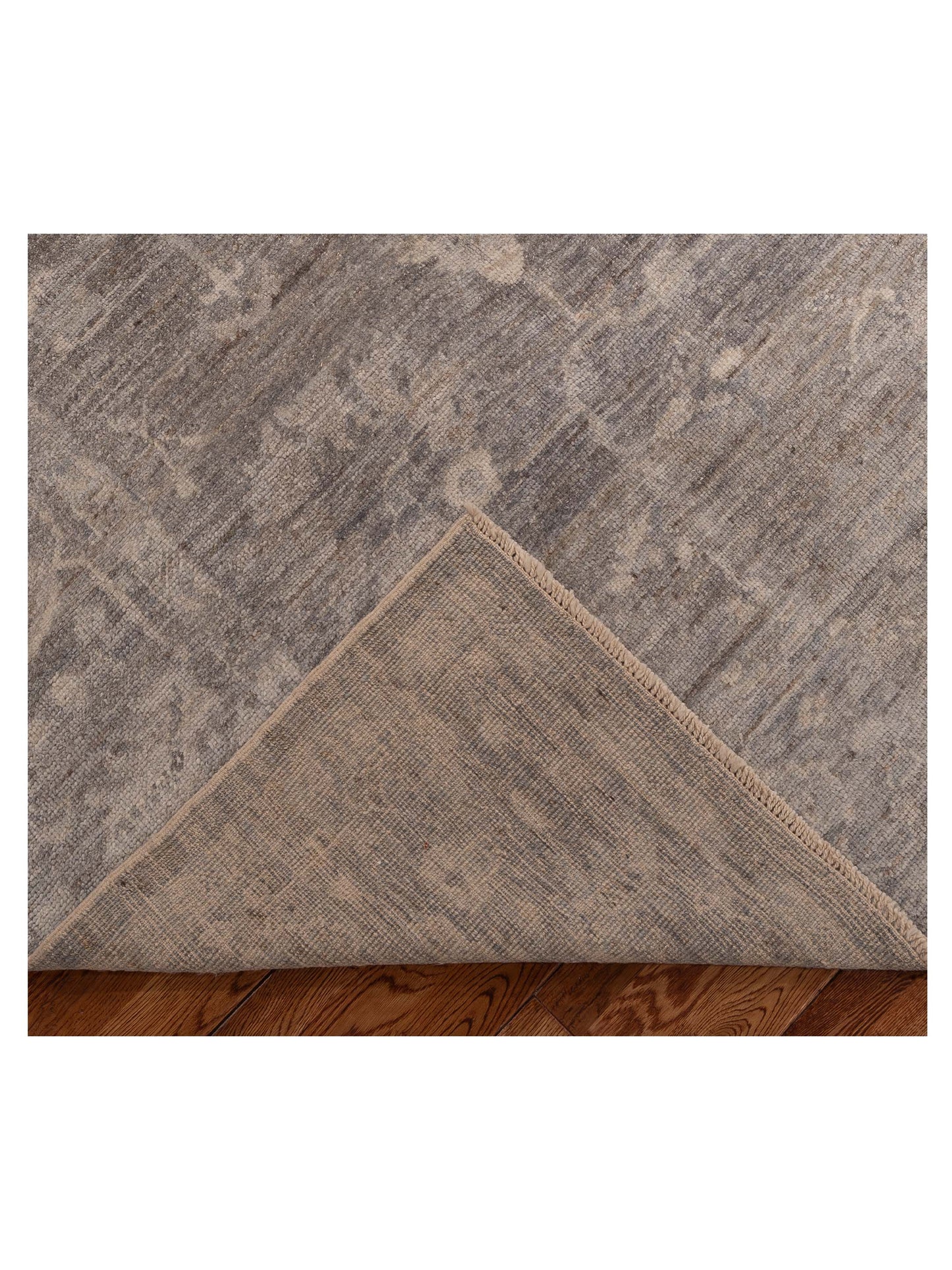 Angora Oushak 154079 Gray Gray 8.1x9.10 Hand Knotted Rug