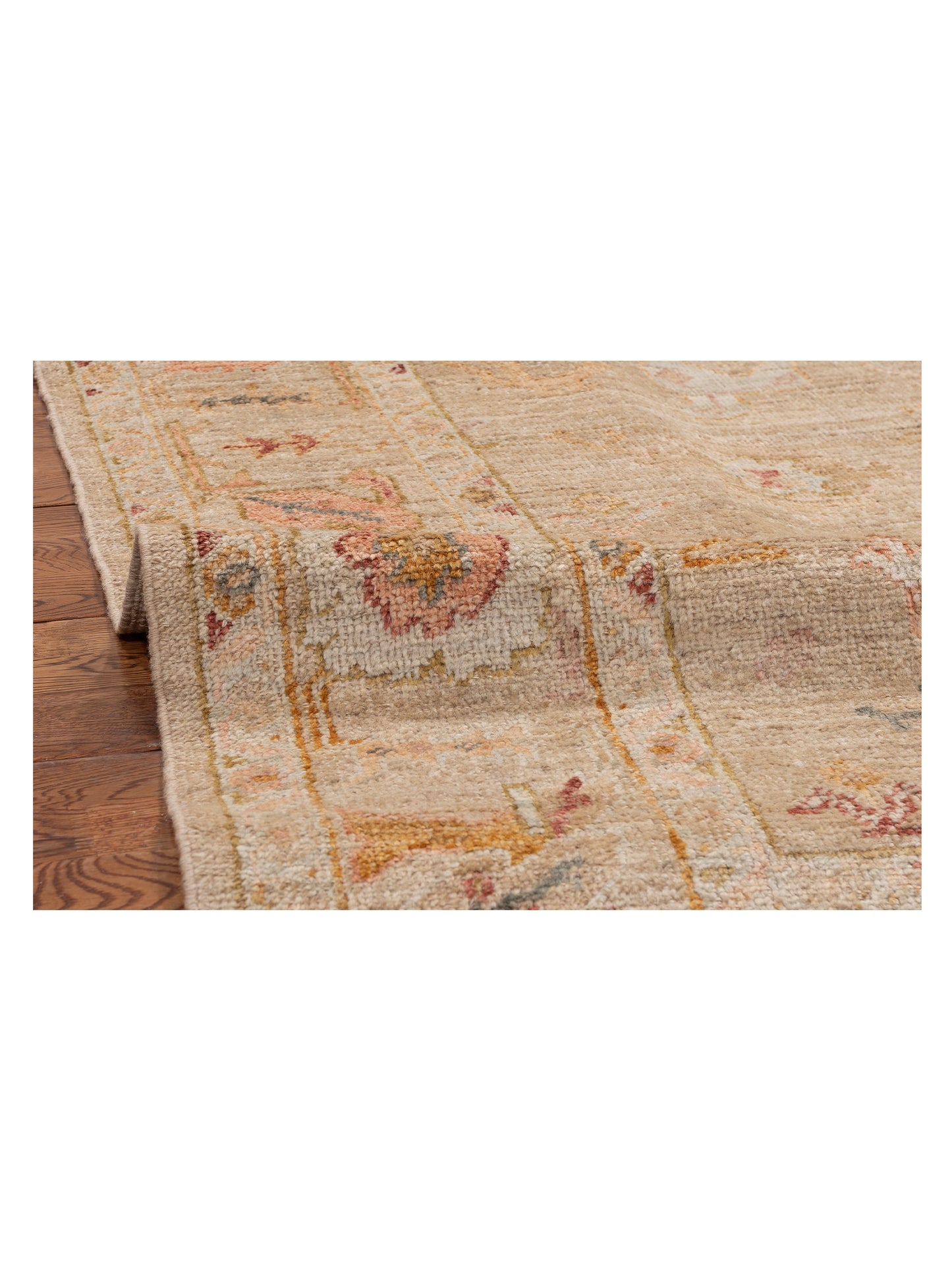 Angora Oushak 154085 Cream Cream 6x8.7 Hand Knotted Rug