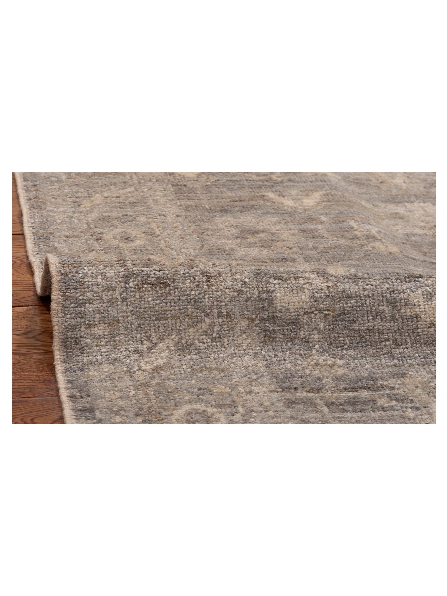 Angora Oushak 154088 Gray Gray 3.10x11.1 Hand Knotted Rug