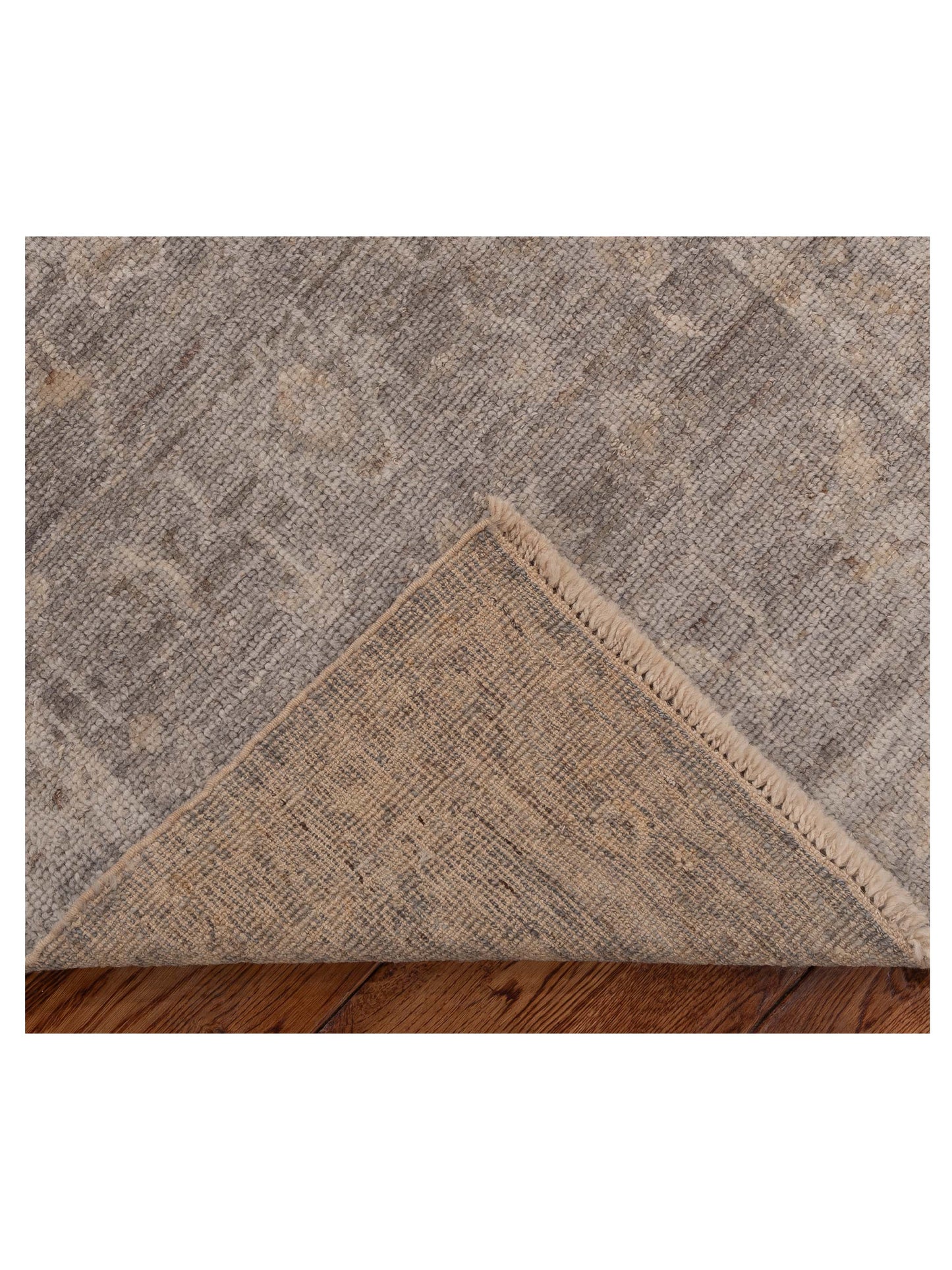 Angora Oushak 154095 Gray Gray 2.7x10 Hand Knotted Rug