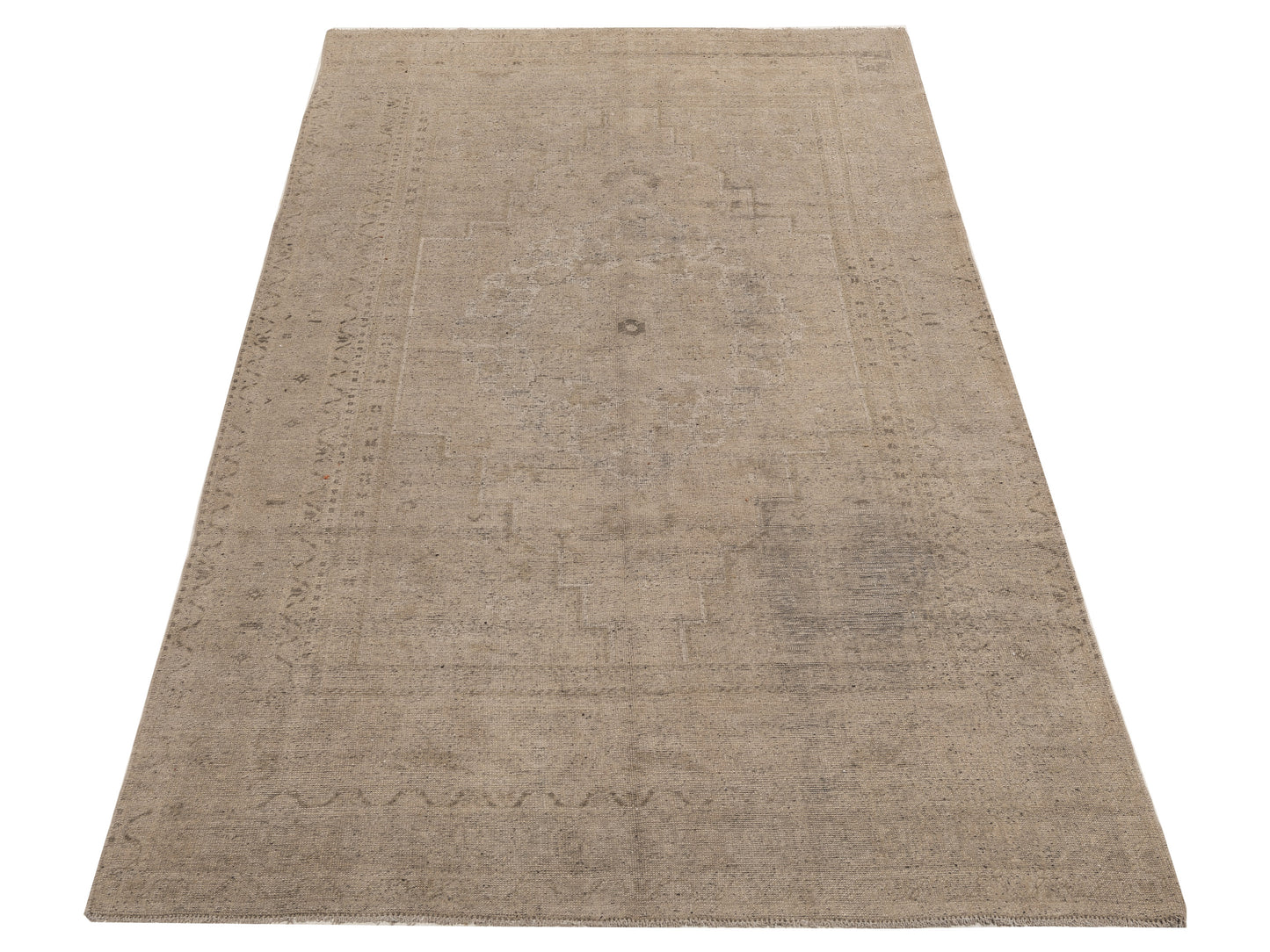 Old Anatolian 154105 Brown Brown 6.3x11.7 Hand Knotted Rug
