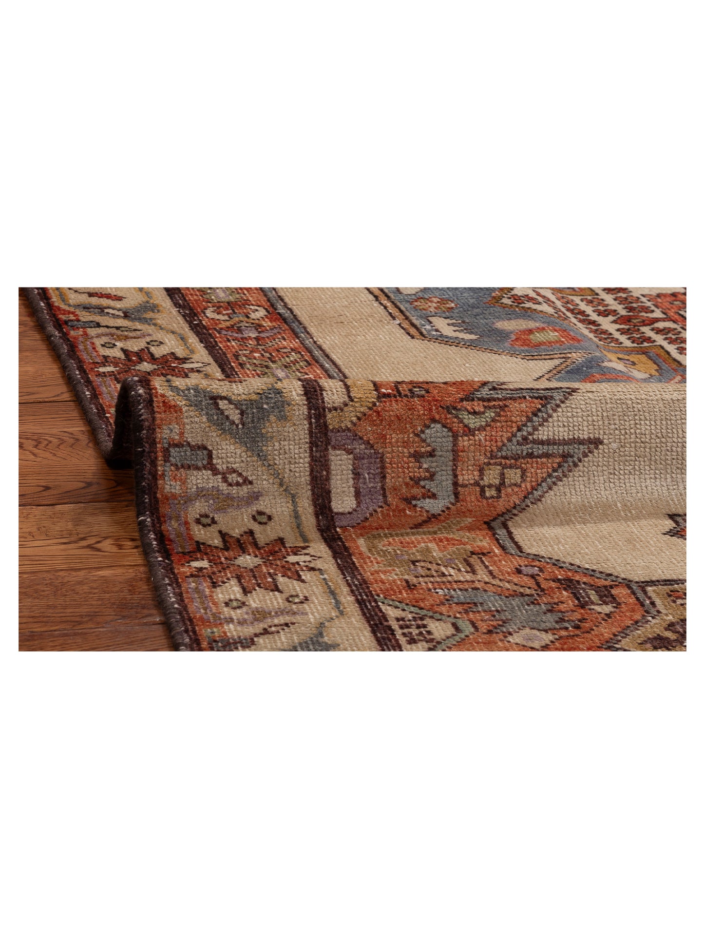 Old Anatolian 154109 Beige Orange 4.6x7.6 Hand Knotted Rug