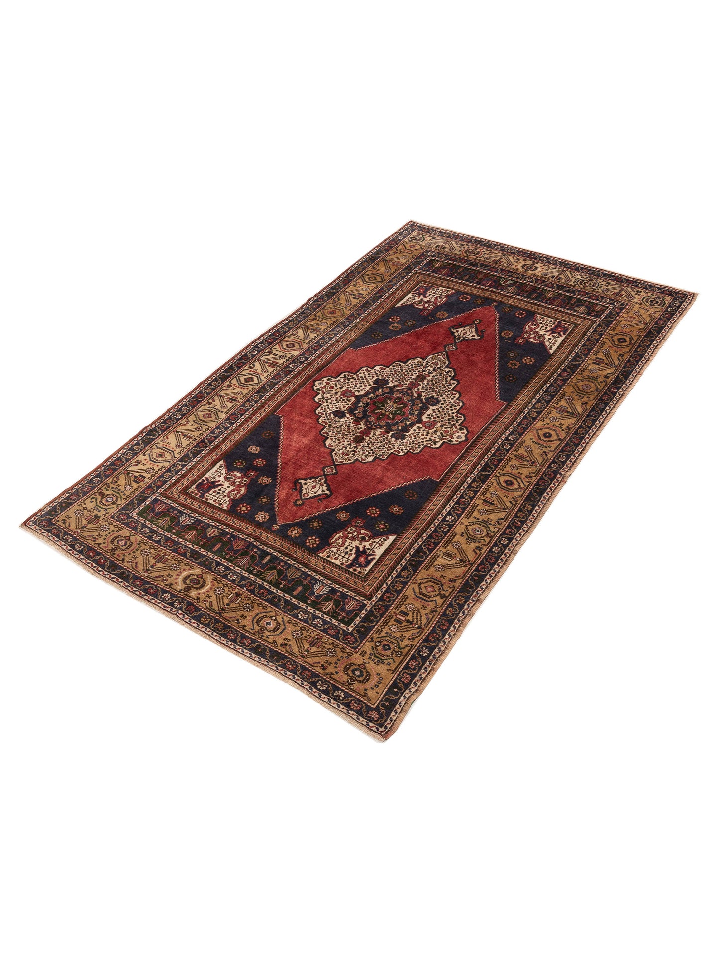 Old Anatolian 154112 Red Brown 5.9x9.10 Hand Knotted Rug