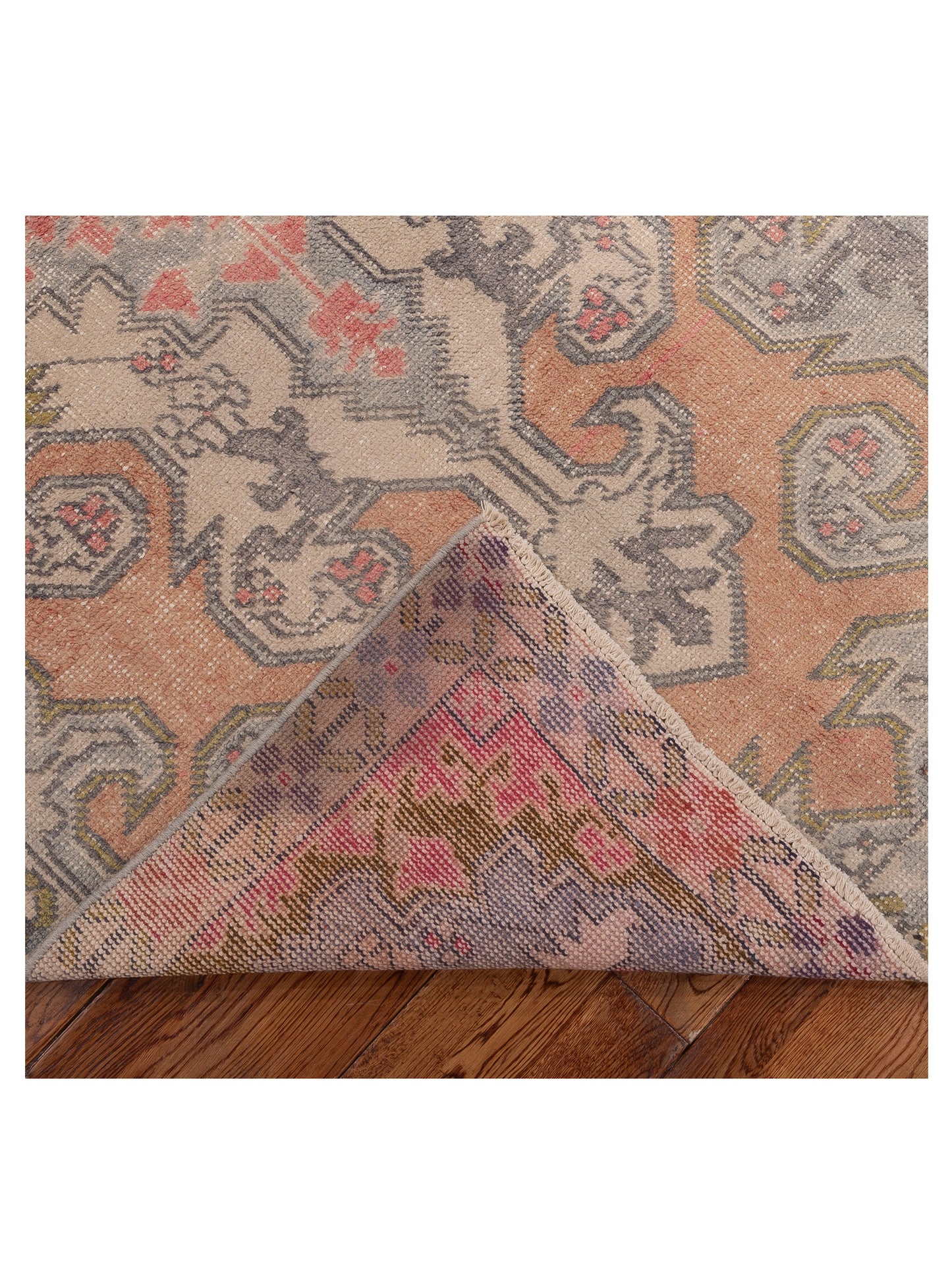 Old Anatolian 154116 Orange Beige 4.2x7.2 Hand Knotted Rug