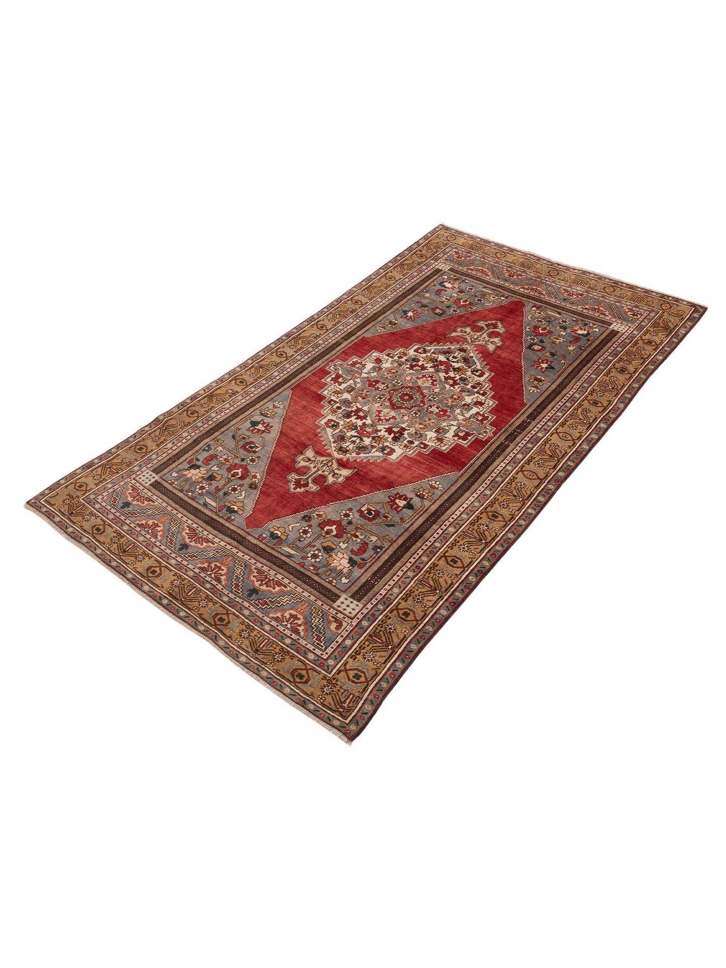 Old Anatolian 154125 Red Brown 5.9x10.7 Hand Knotted Rug