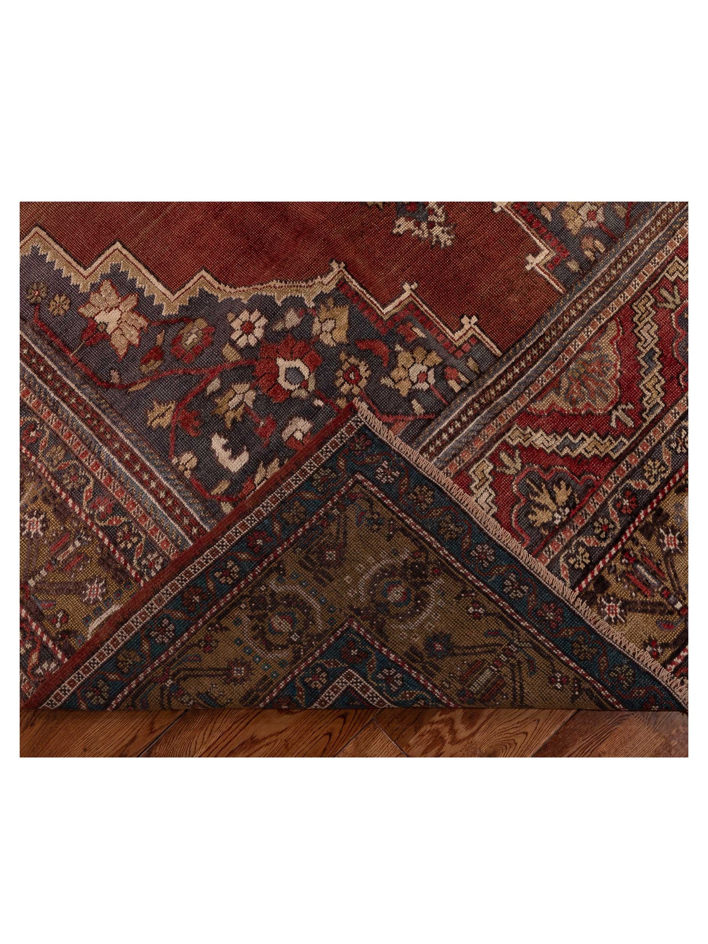 Old Anatolian 154126 Red Brown 6.9x11.4 Hand Knotted Rug