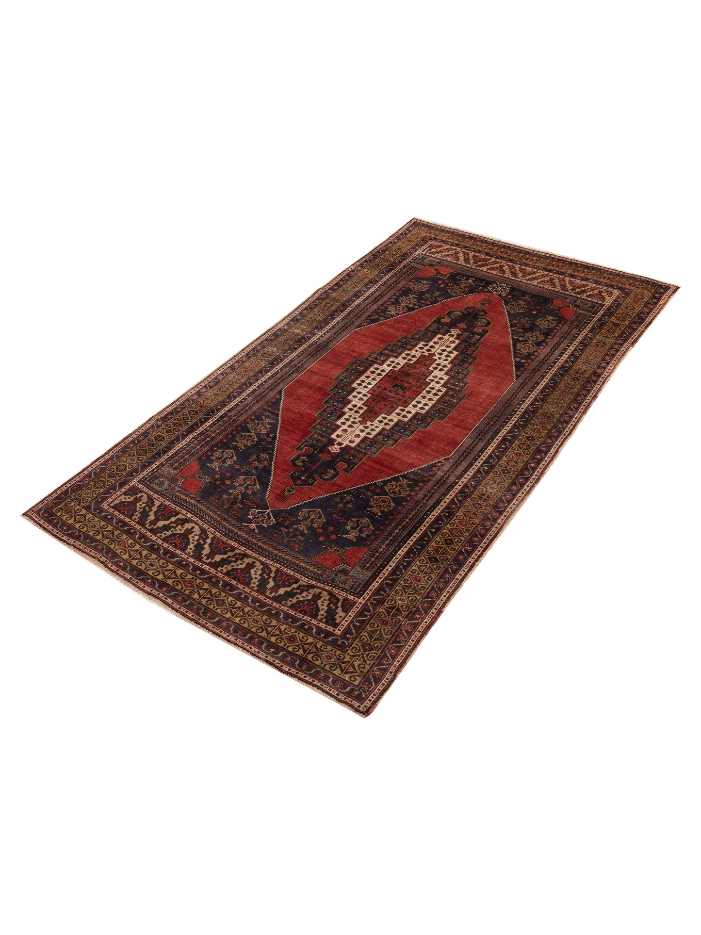 Old Anatolian 154127 Red Brown 5.8x10.4 Hand Knotted Rug