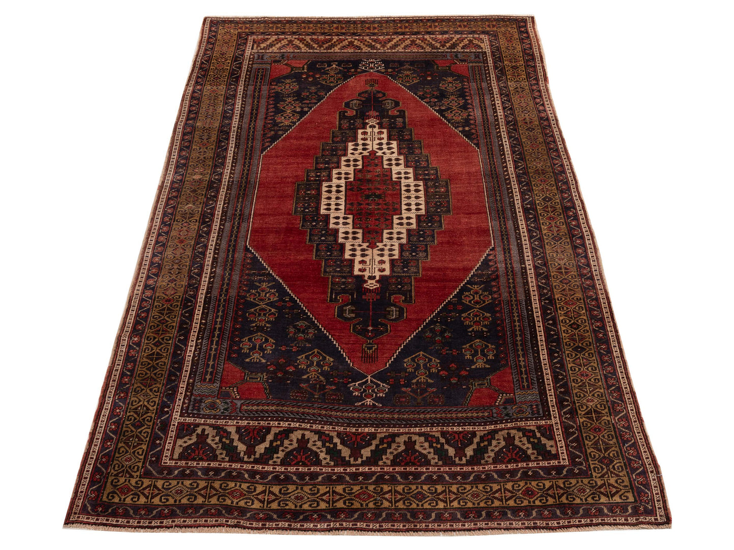 Old Anatolian 154127 Red Brown 5.8x10.4 Hand Knotted Rug