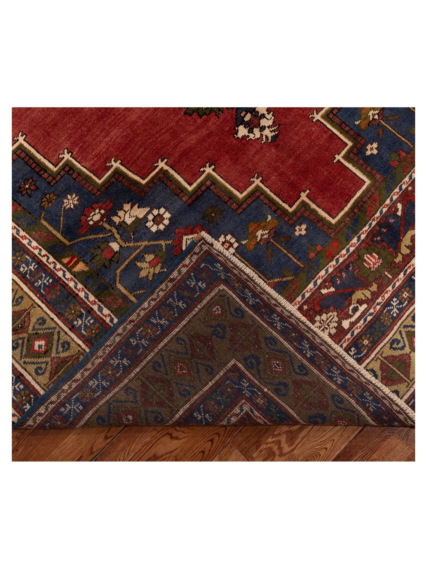 Old Anatolian 154128 Red Brown 6.6x10.7 Hand Knotted Rug