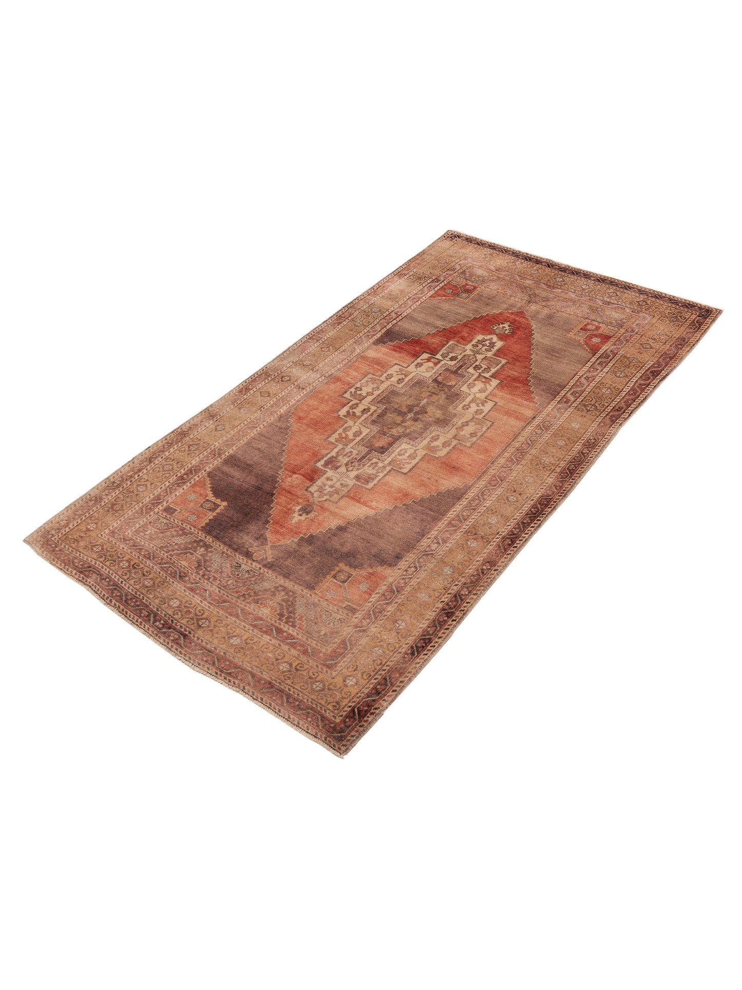 Old Anatolian 154130 Rust Brown 5.3x10 Hand Knotted Rug
