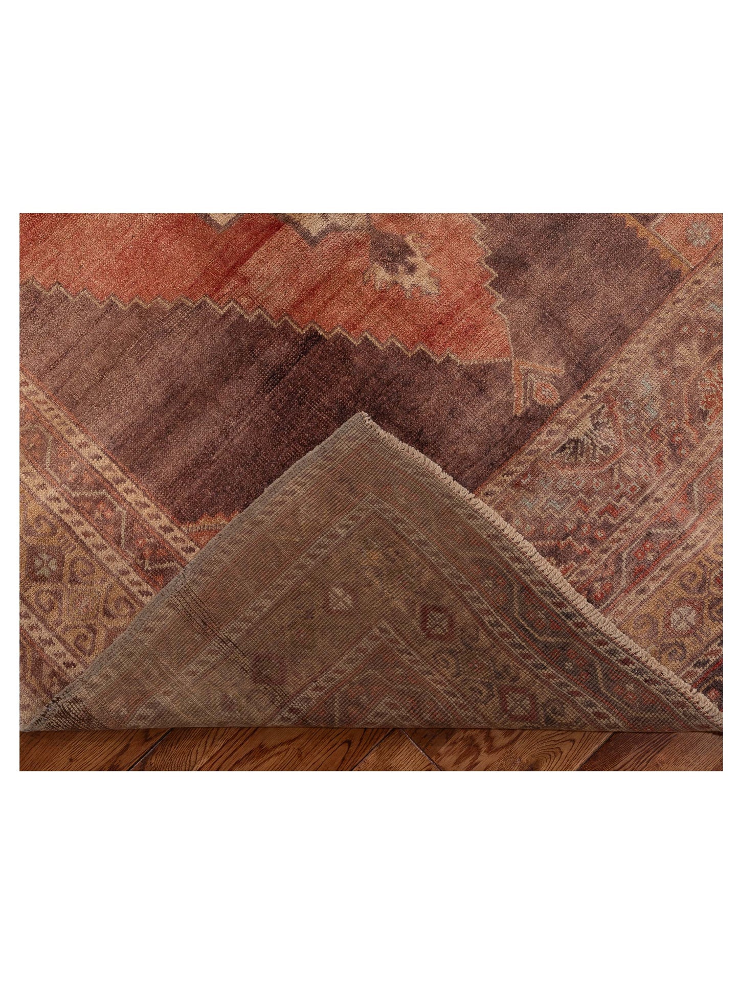 Old Anatolian 154130 Rust Brown 5.3x10 Hand Knotted Rug