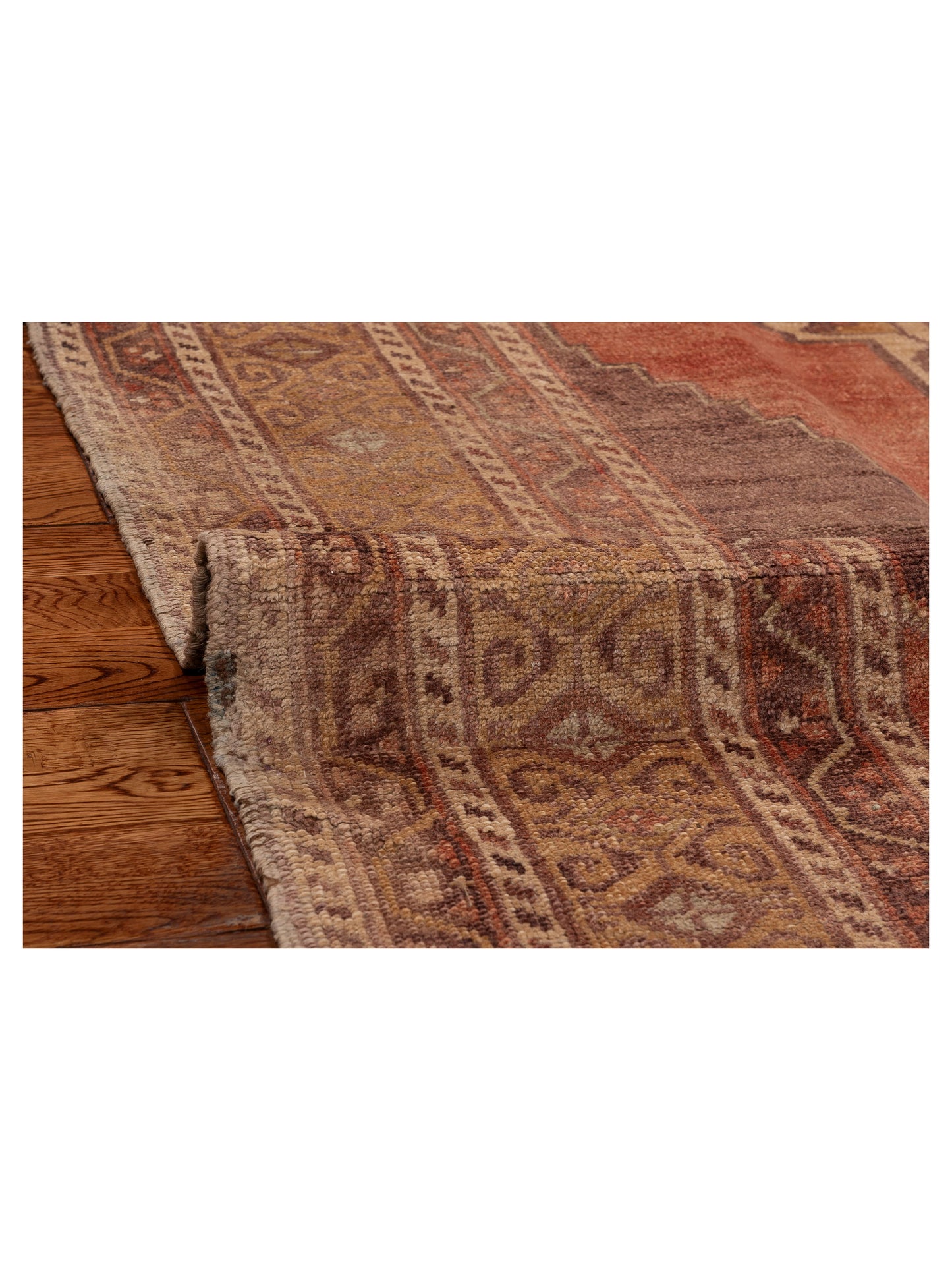 Old Anatolian 154130 Rust Brown 5.3x10 Hand Knotted Rug