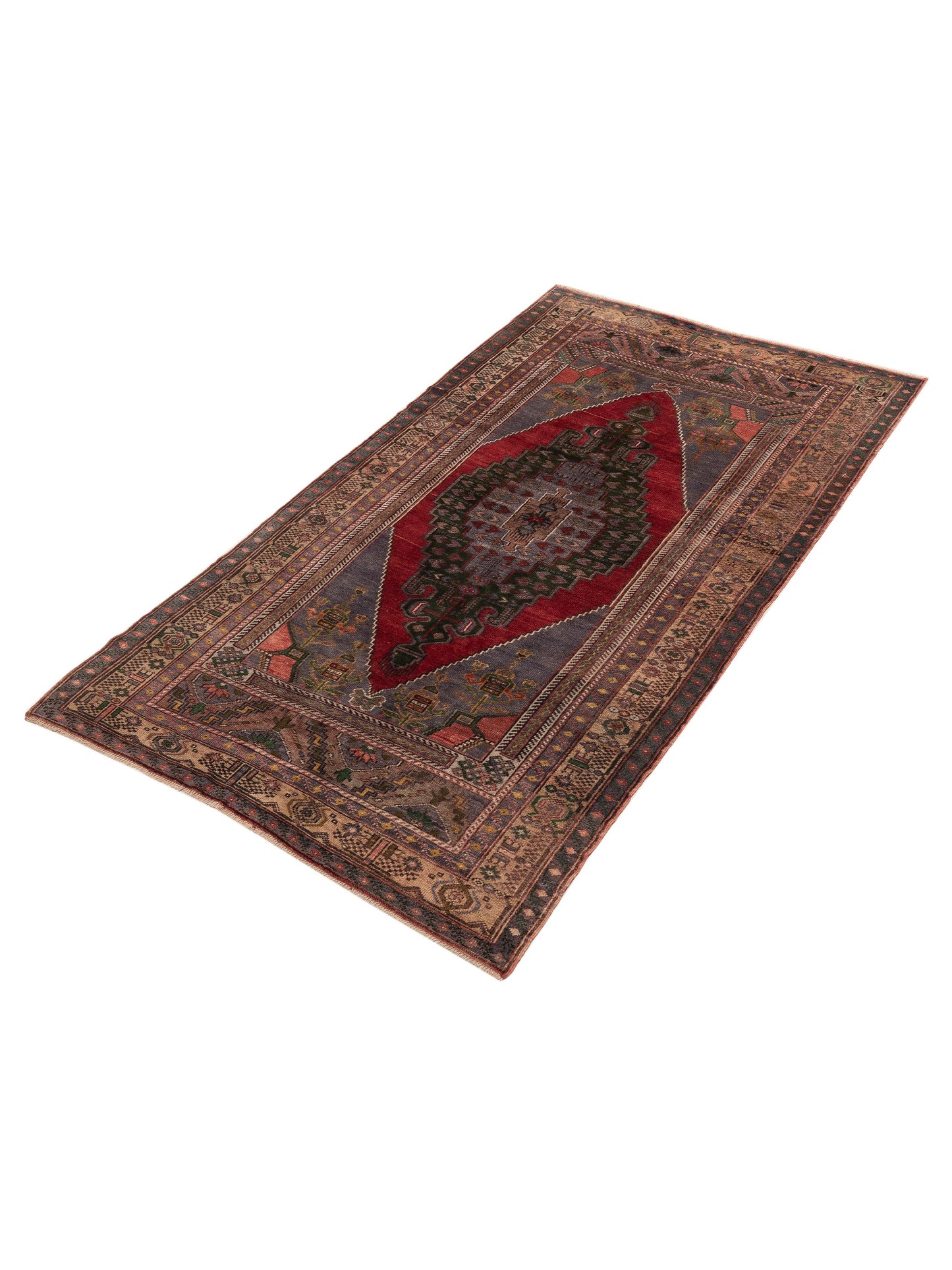 Old Anatolian 154134 Red Brown 5.3x9.3 Hand Knotted Rug