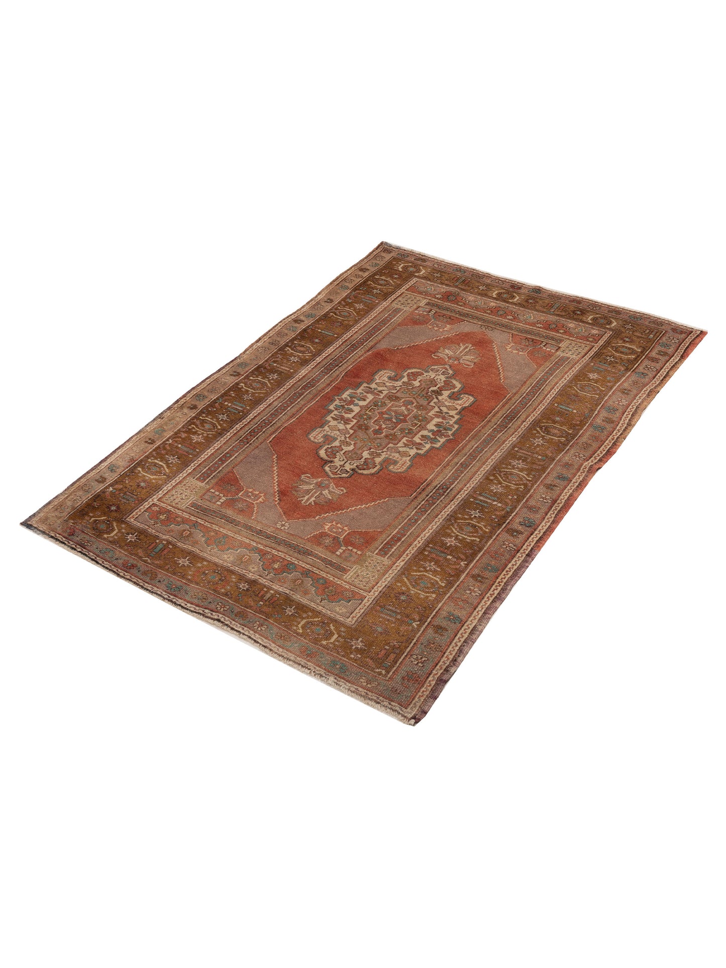 Old Anatolian 154143 Rust Brown 4.8x6.10 Hand Knotted Rug