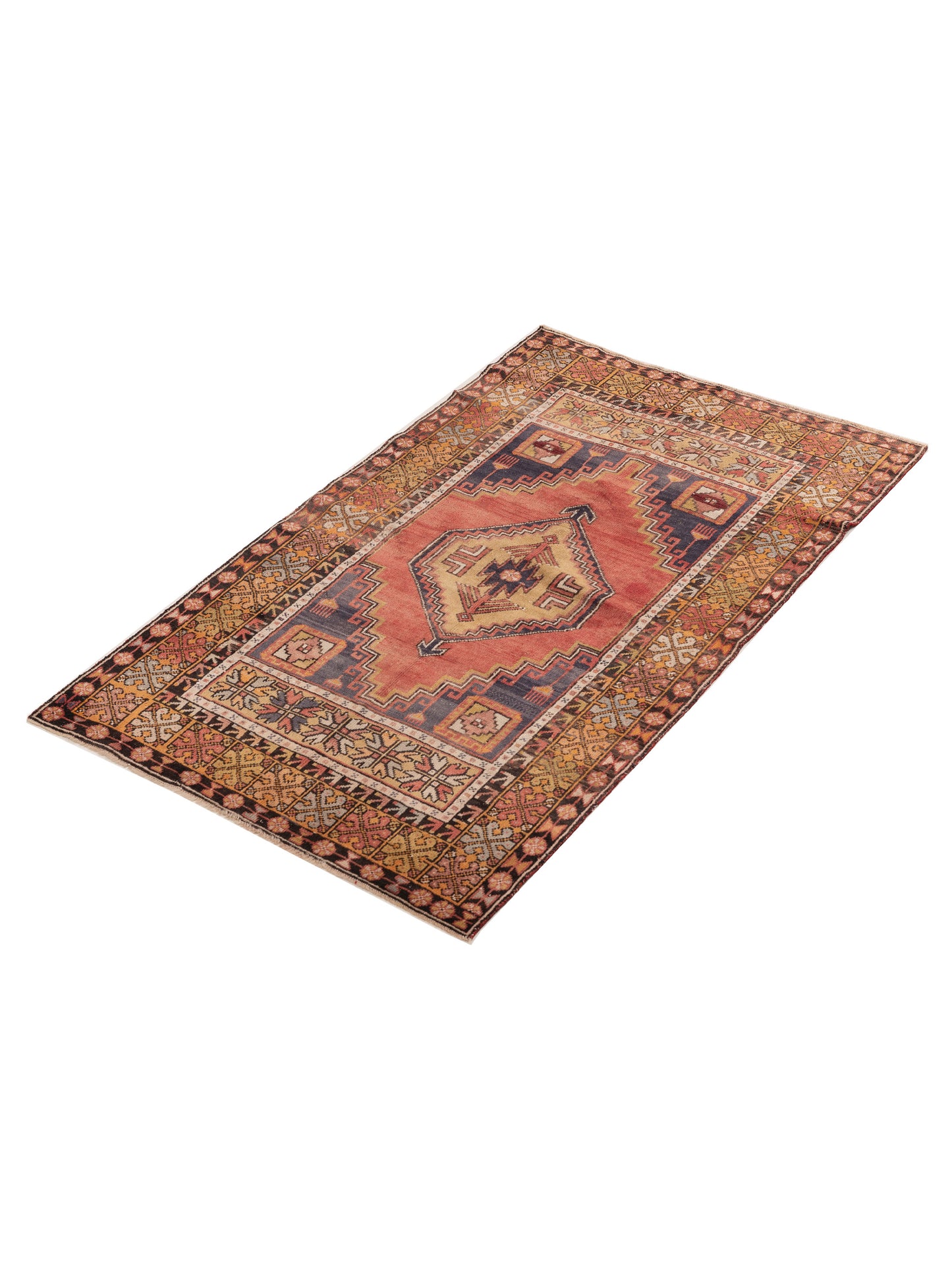 Old Anatolian 154146 Rust Gold 3.8x6 Hand Knotted Rug