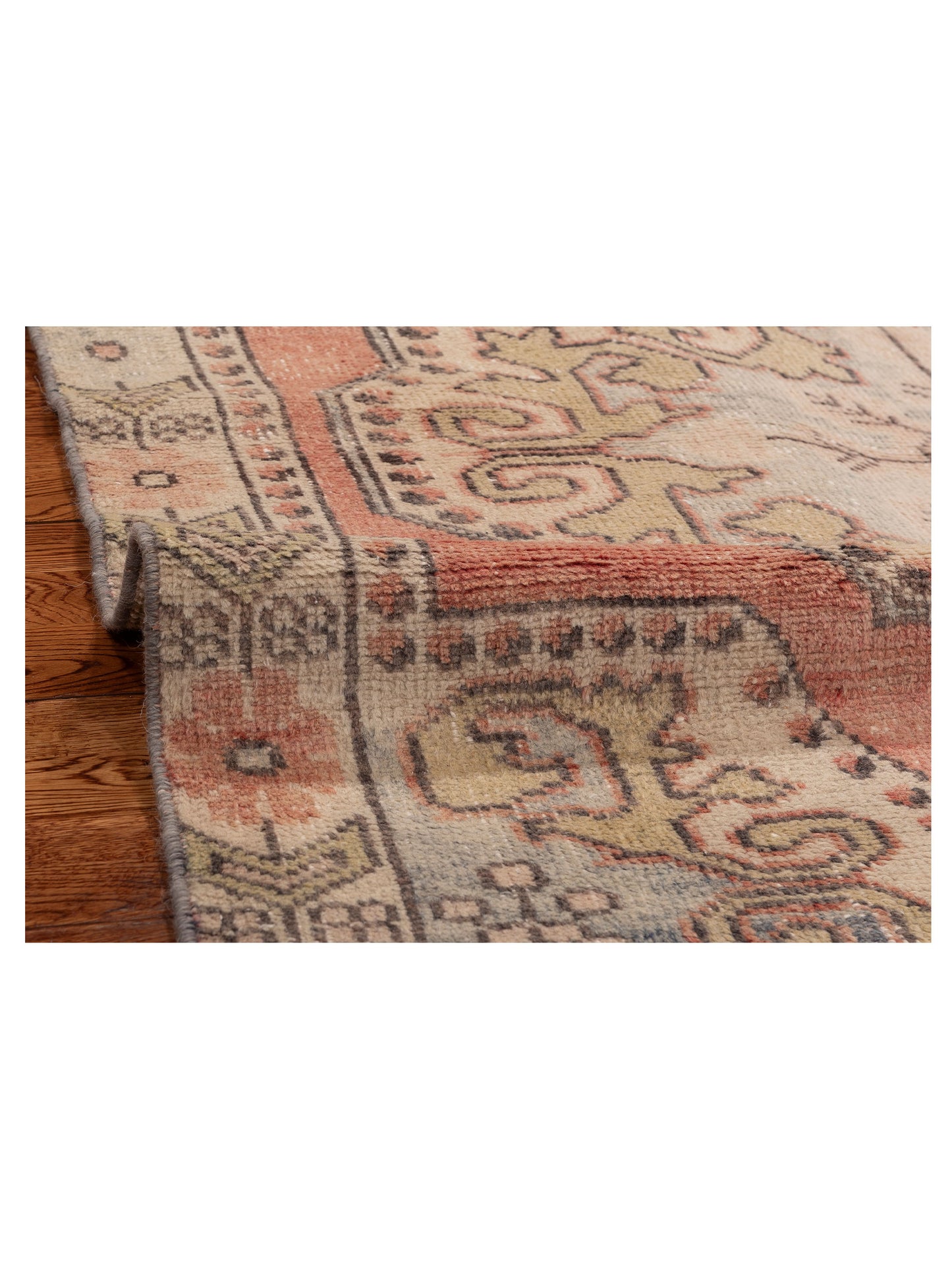 Old Anatolian 154151 Pink Beige 4.4x6.11 Hand Knotted Rug