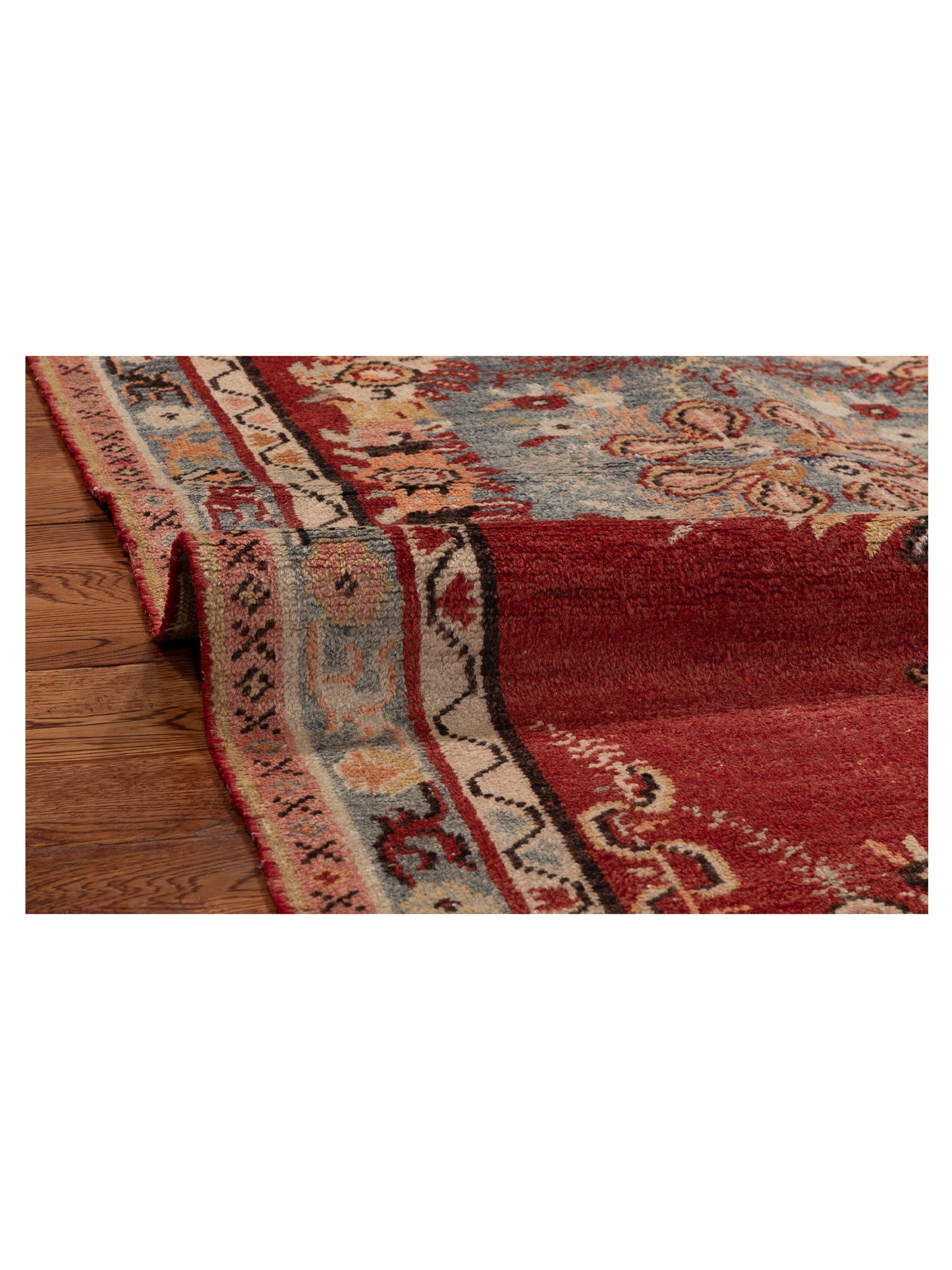 Old Anatolian 154155 Red Gray 3.1x6.2 Hand Knotted Rug