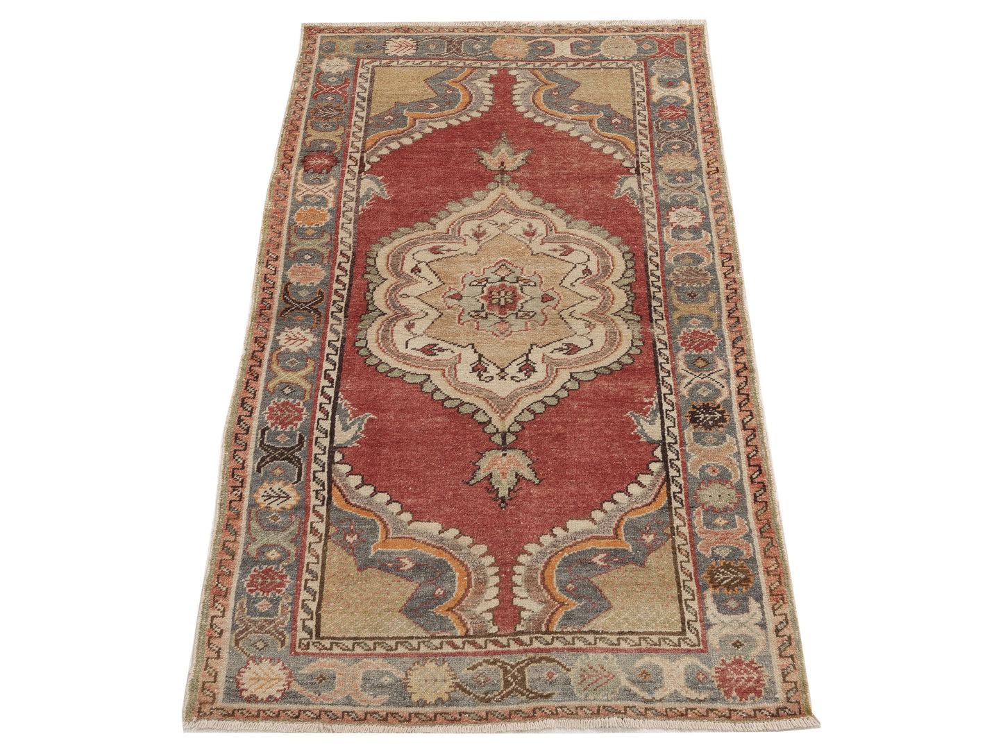 Old Anatolian 154165 Rust Gray 3.2x5.11 Hand Knotted Rug
