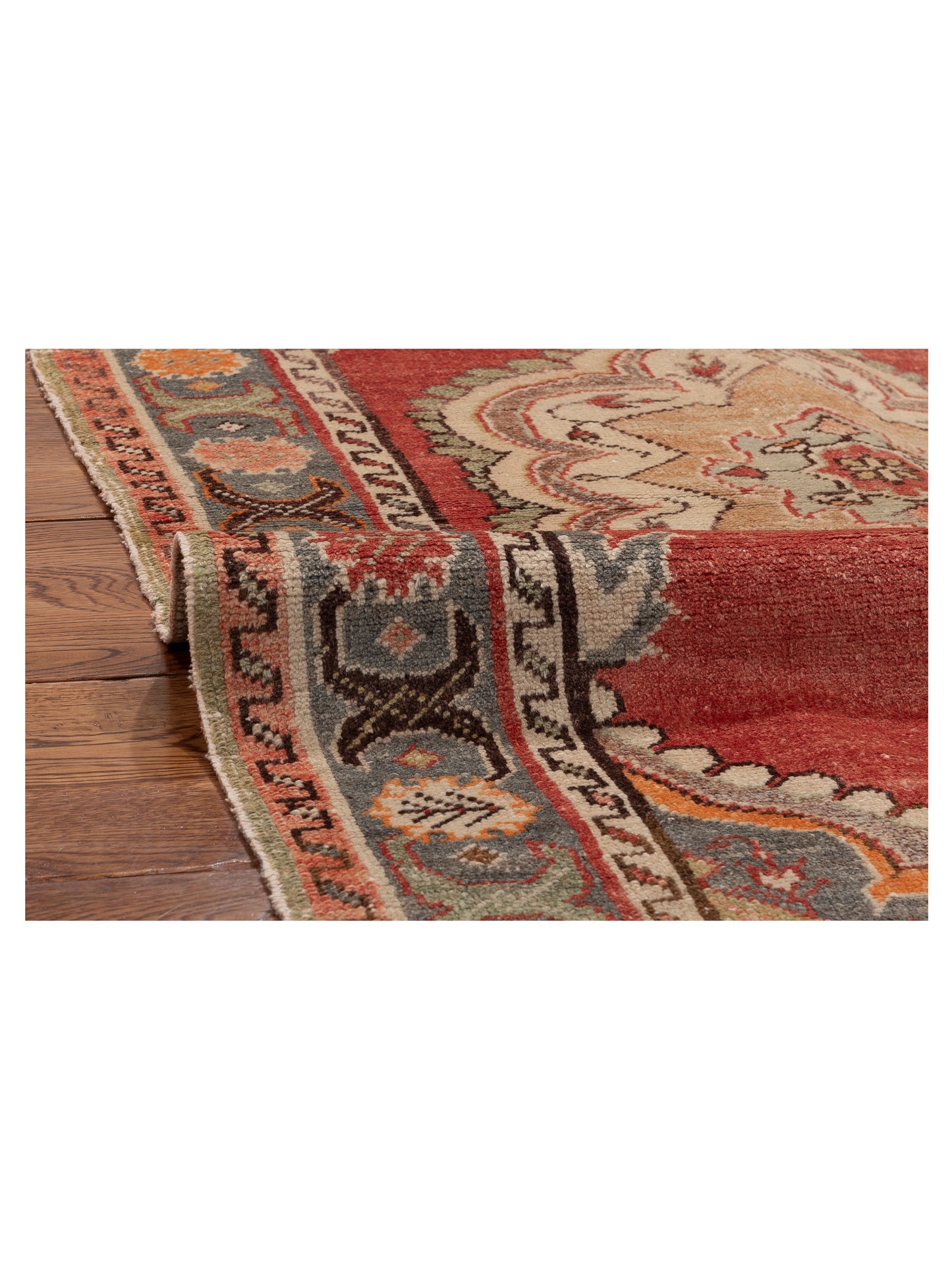 Old Anatolian 154165 Rust Gray 3.2x5.11 Hand Knotted Rug