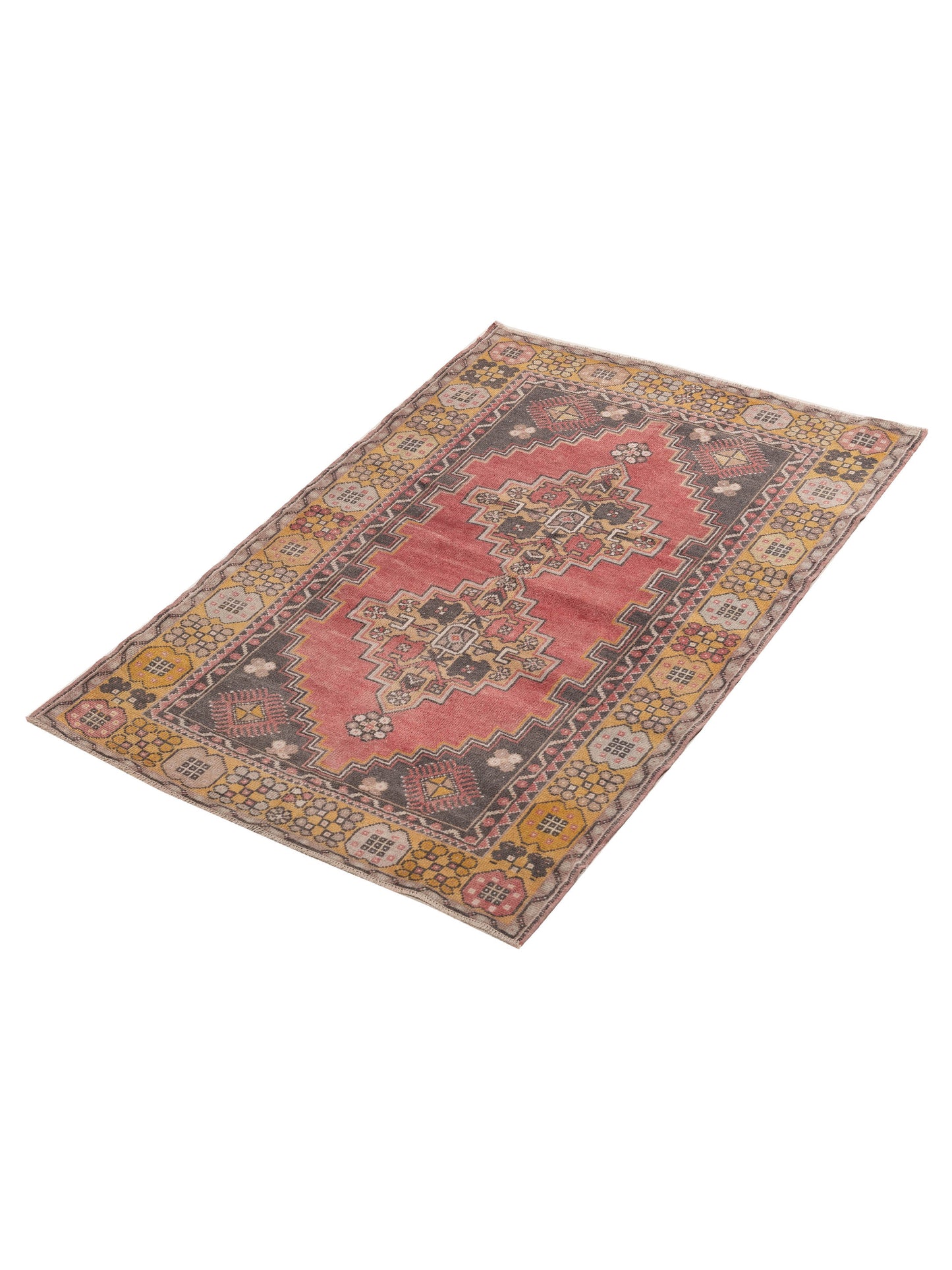 Old Anatolian 154166 Pink Gold 4x6 Hand Knotted Rug