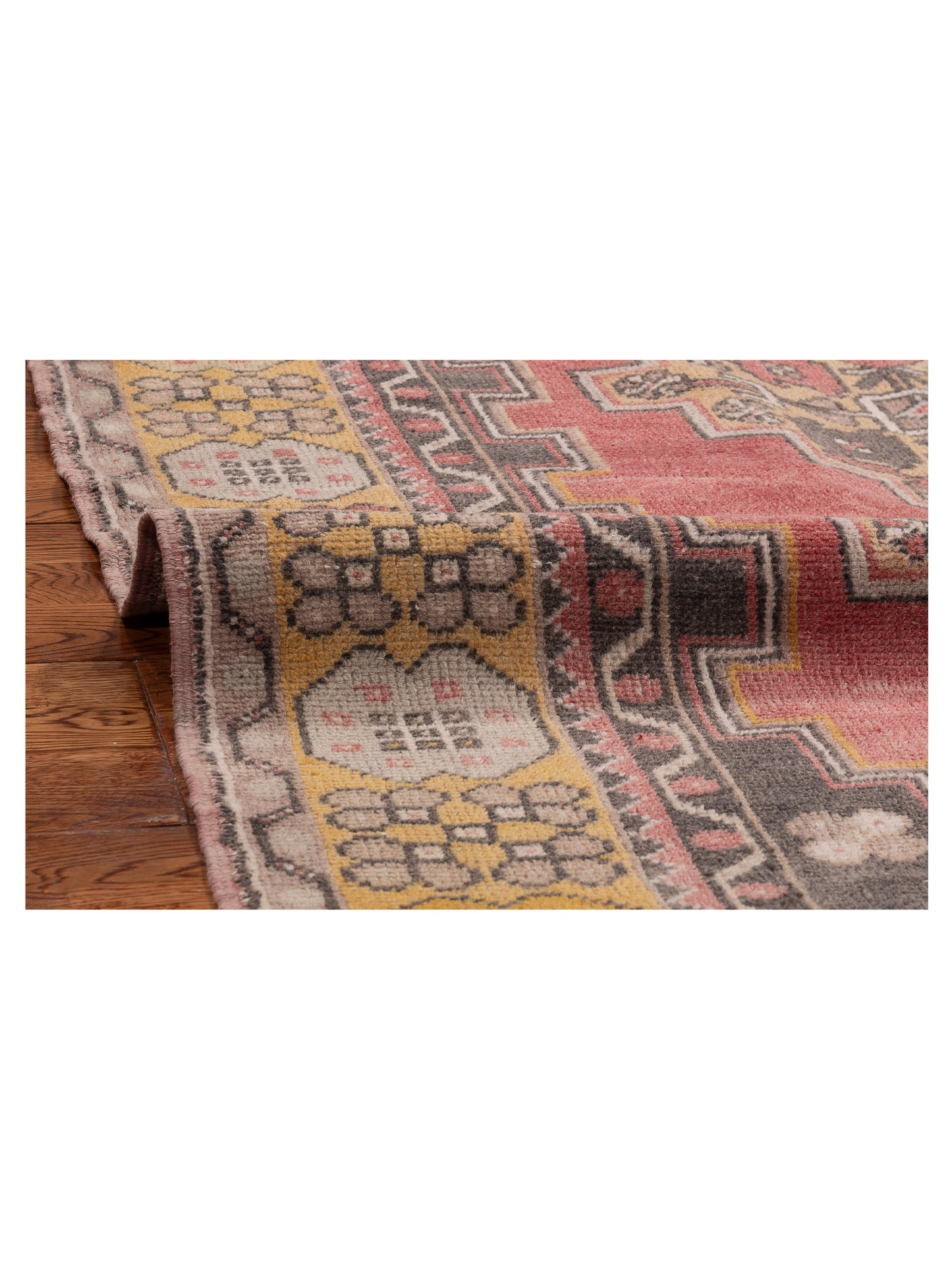Old Anatolian 154166 Pink Gold 4x6 Hand Knotted Rug