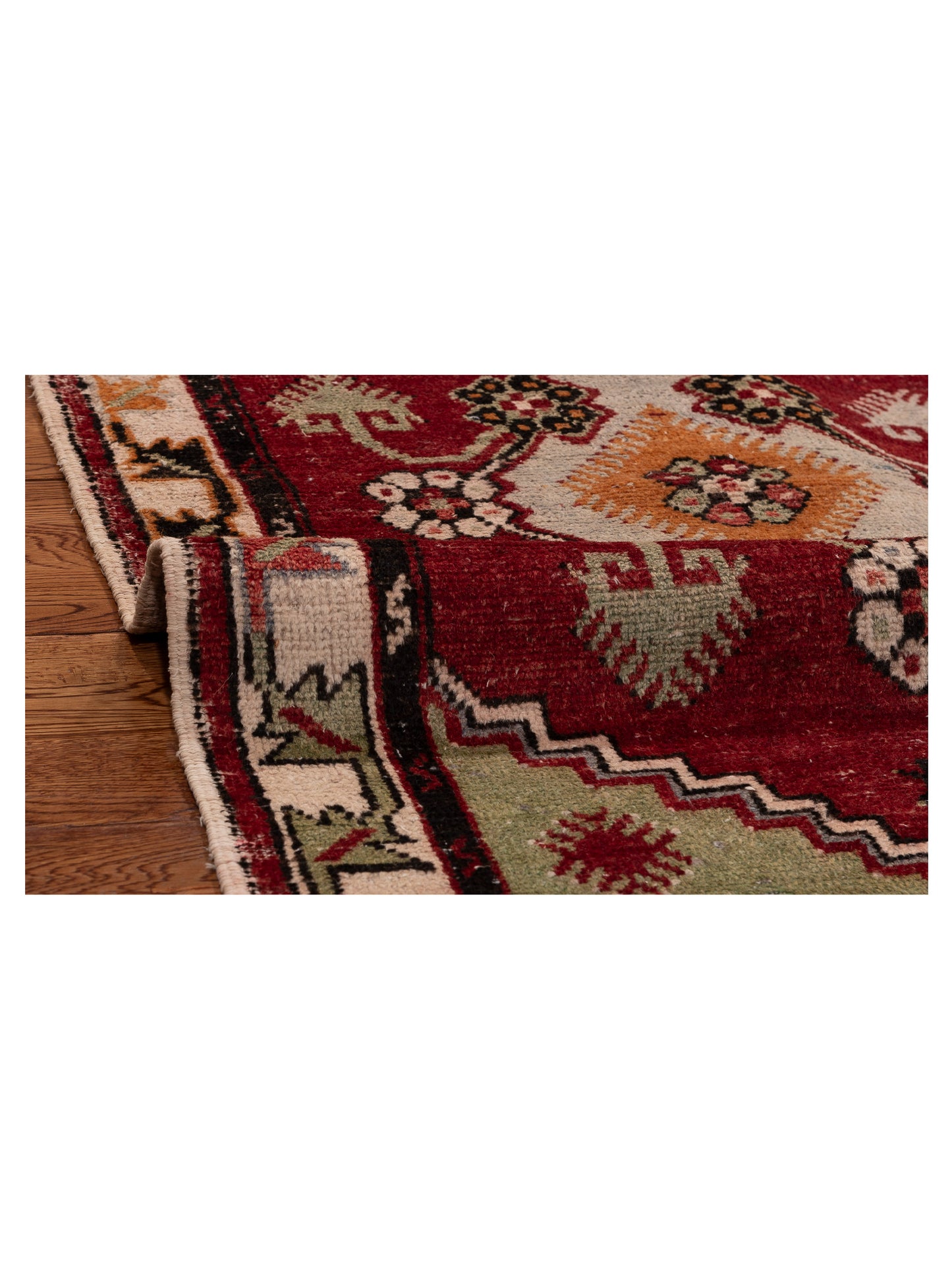 Old Anatolian 154167 Red Ivory 2.8x5.4 Hand Knotted Rug
