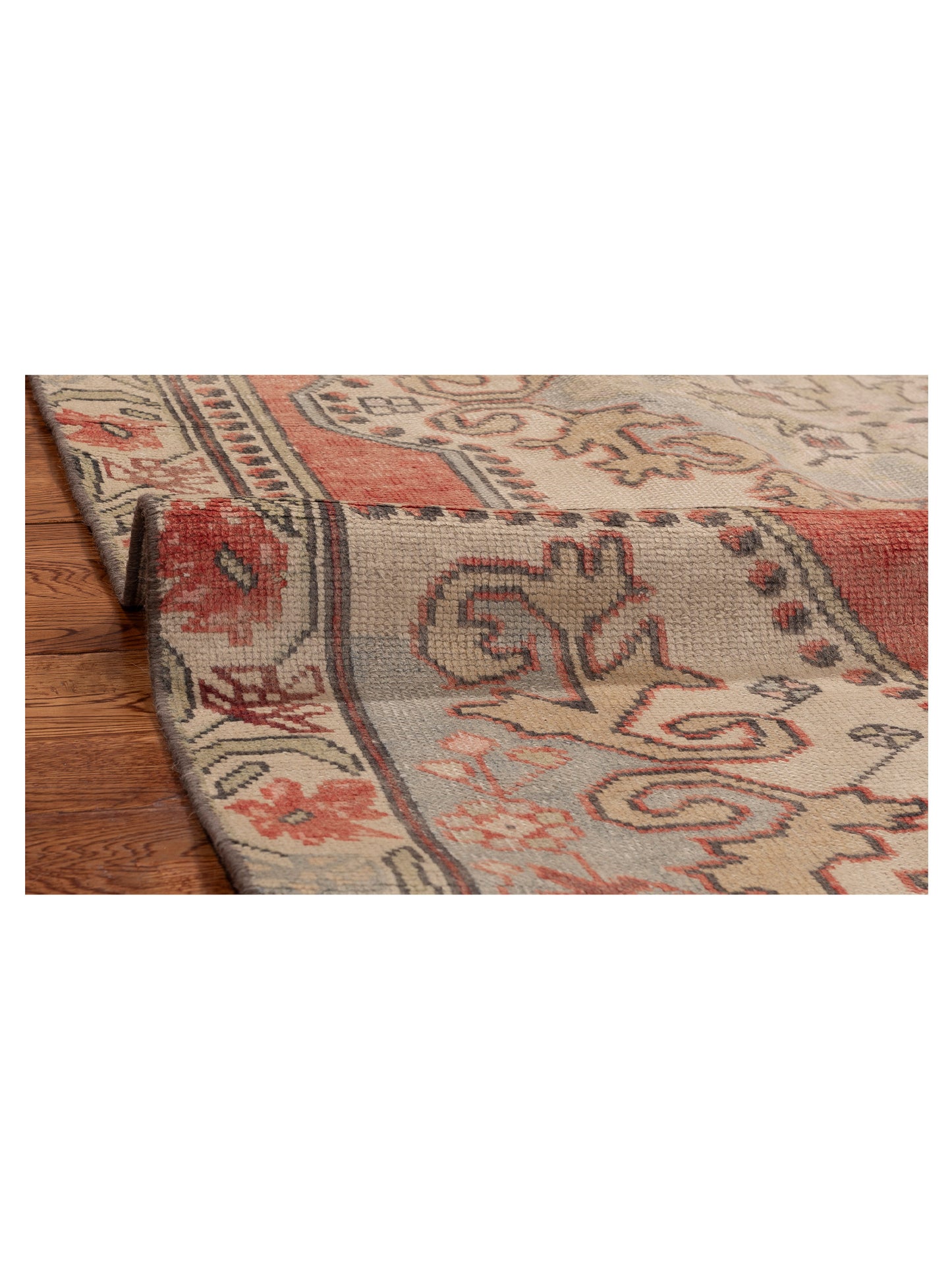Old Anatolian 154169 Pink Ivory 4.5x7.8 Hand Knotted Rug