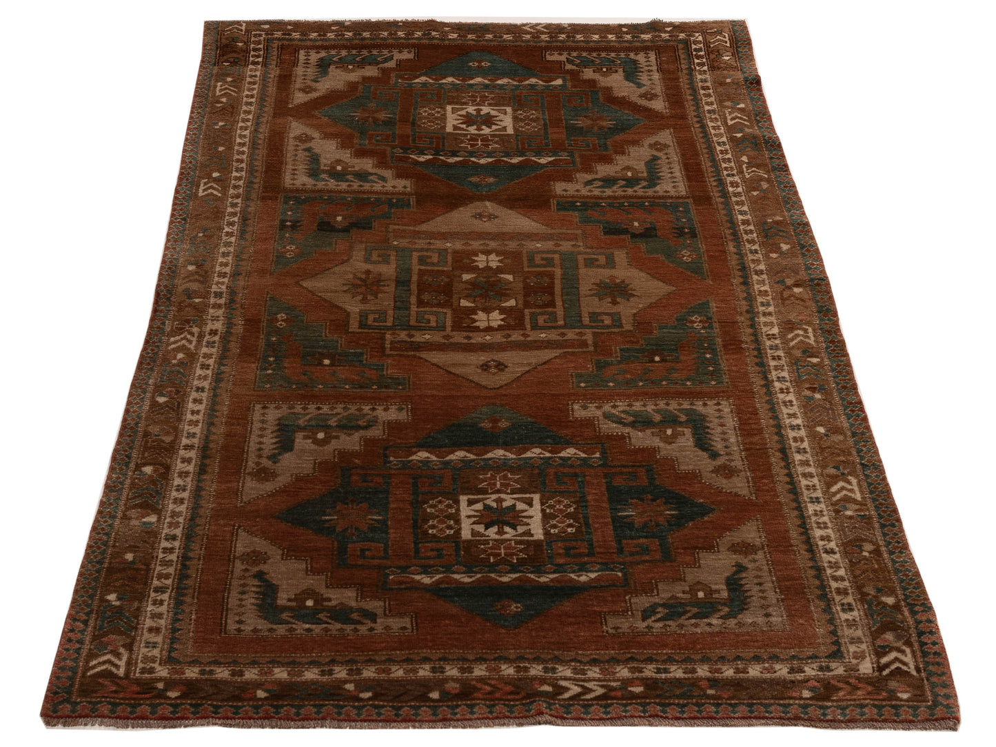 Old Anatolian 154170 Brown Brown 5.1x8.5 Hand Knotted Rug